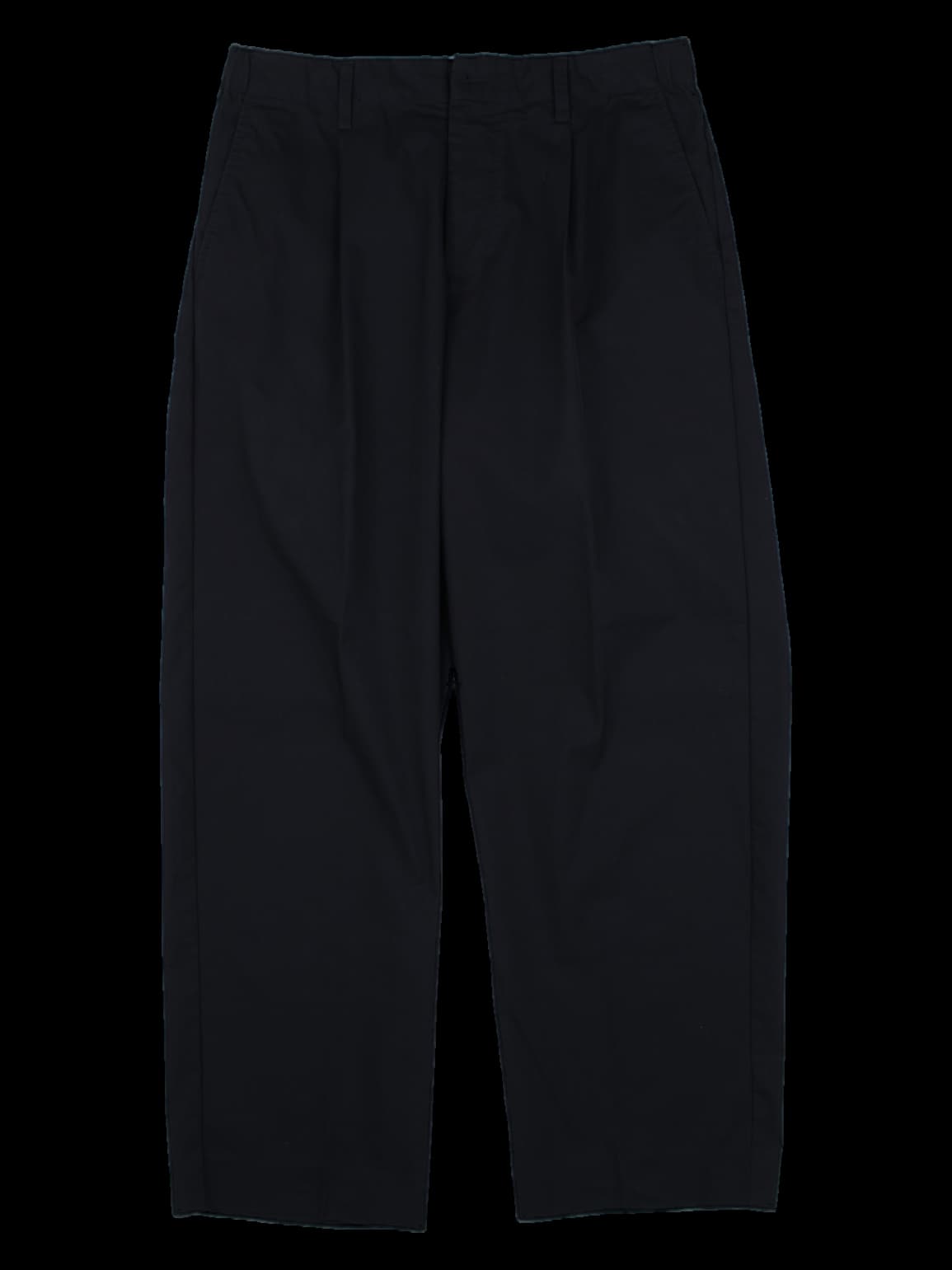 블랙 턱 와이드 팬츠