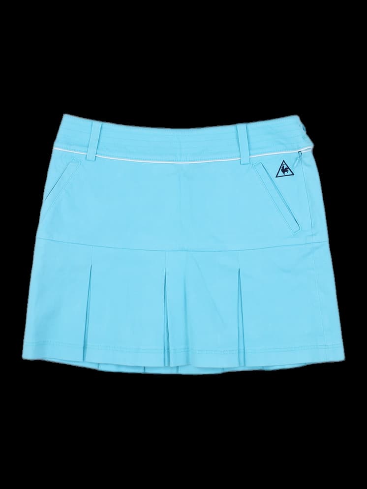 스카이블루 플리츠 골프 스커트