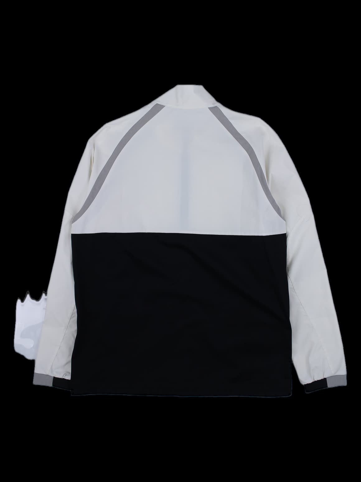 블록 앤 그레이 테이핑 바람막이 점퍼