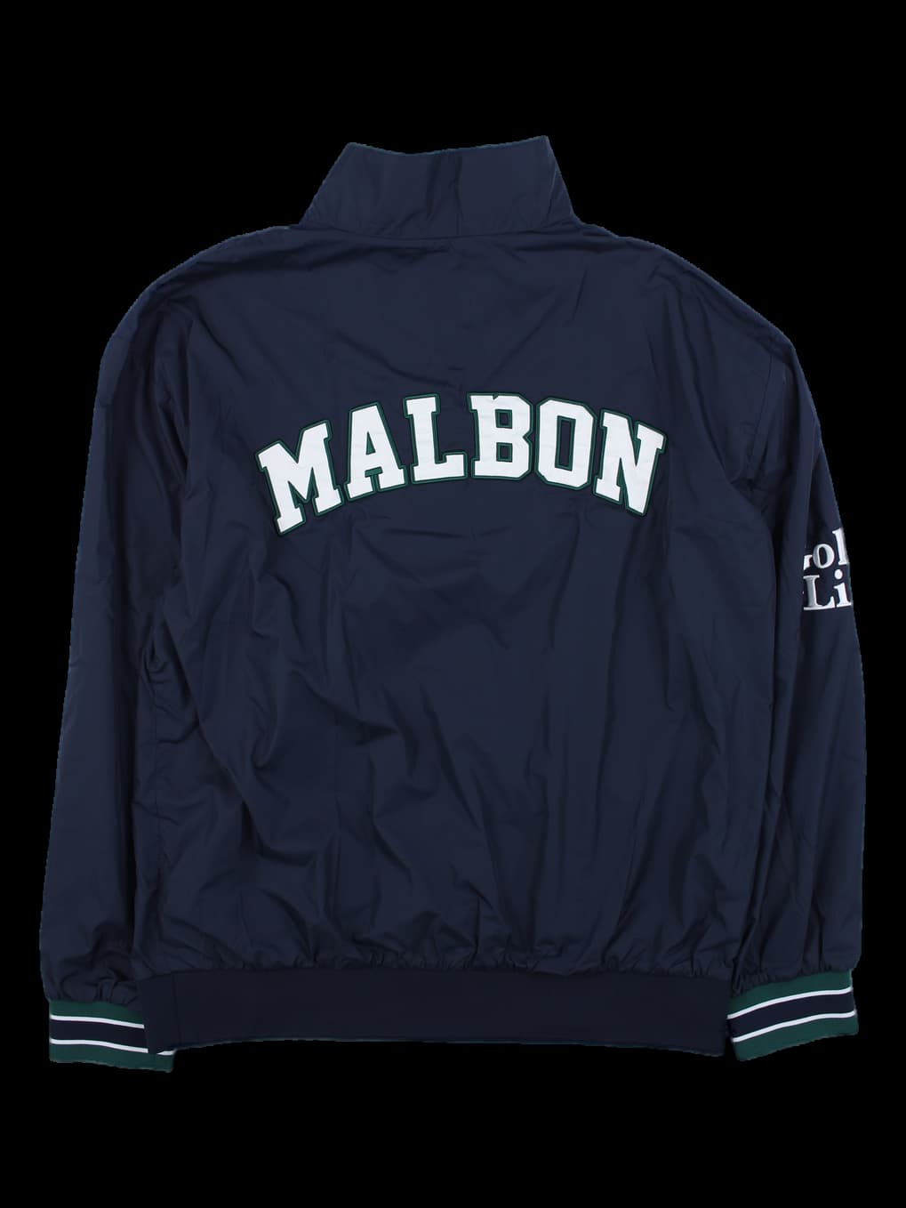 네이비 하프집업 그래픽 바람막이