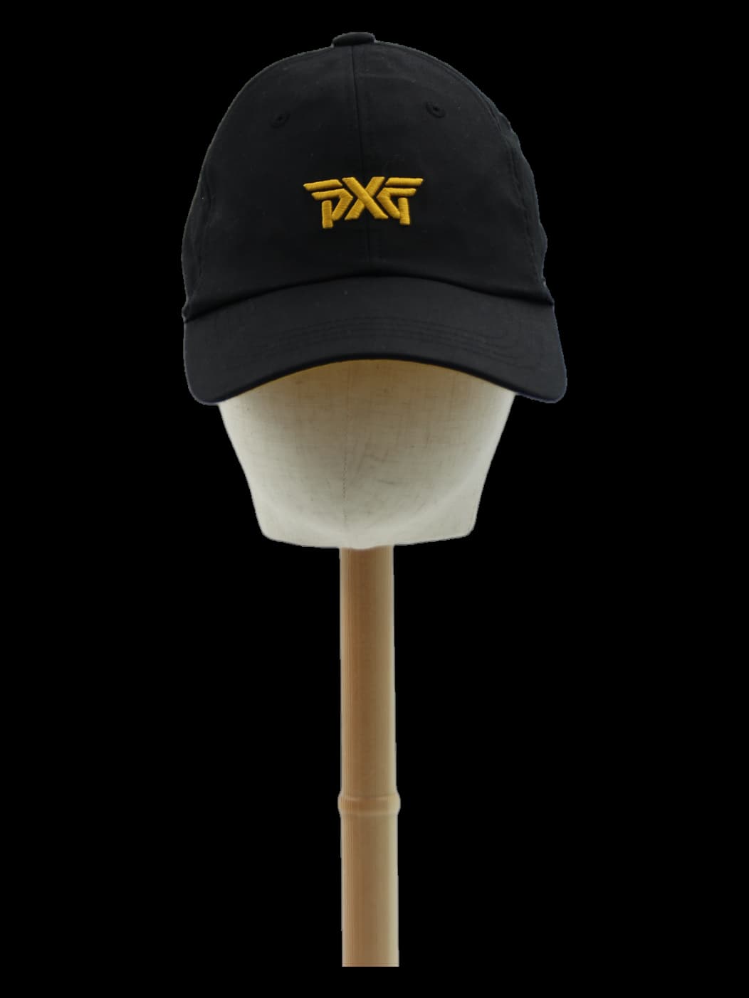 블랙 골드 로고 볼캡