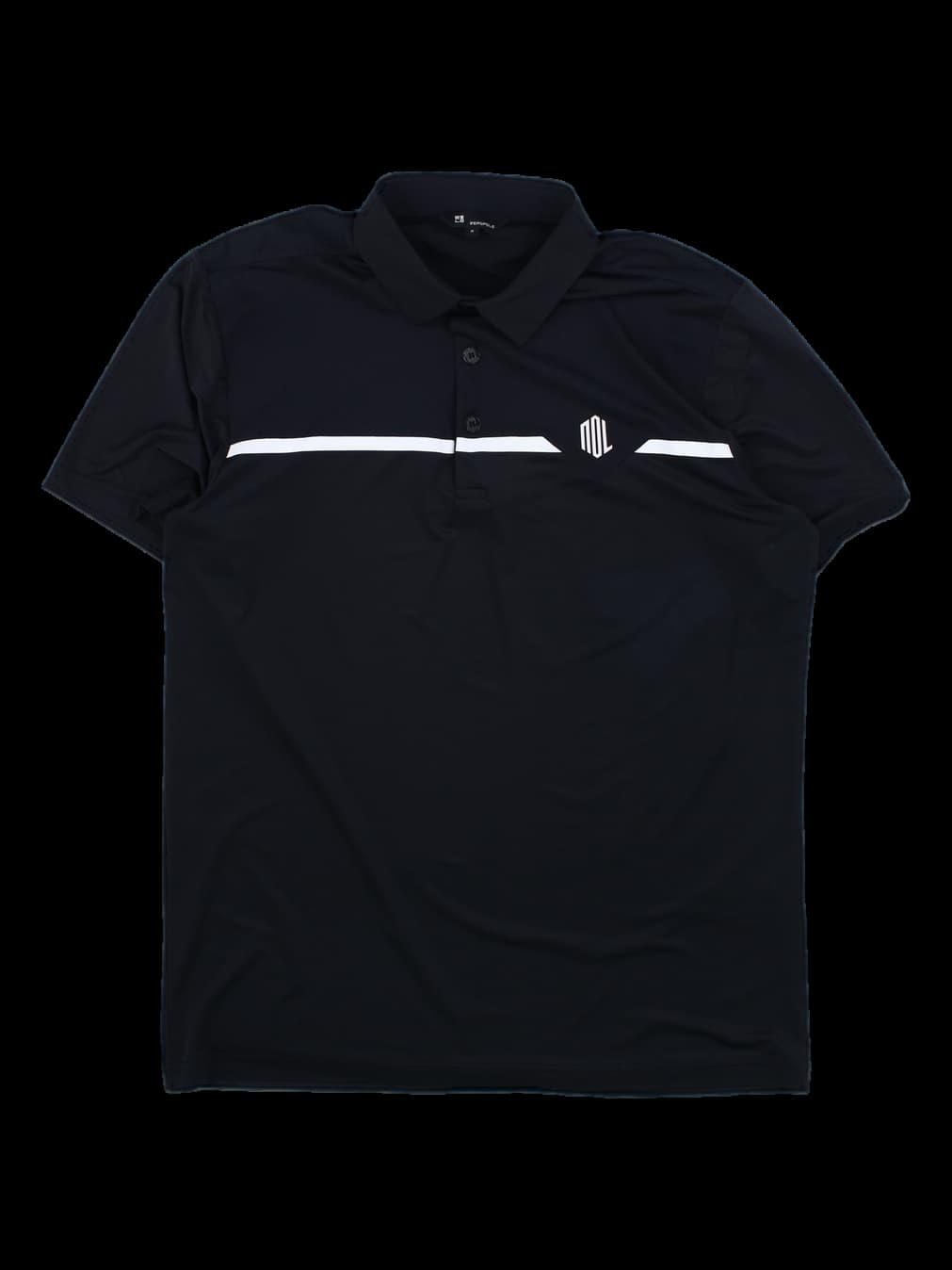 블랙 반팔 폴로 티셔츠