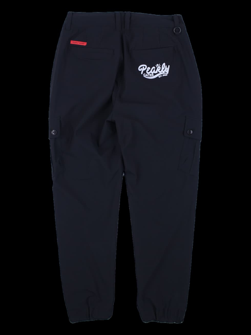 블랙 카고 조거 팬츠