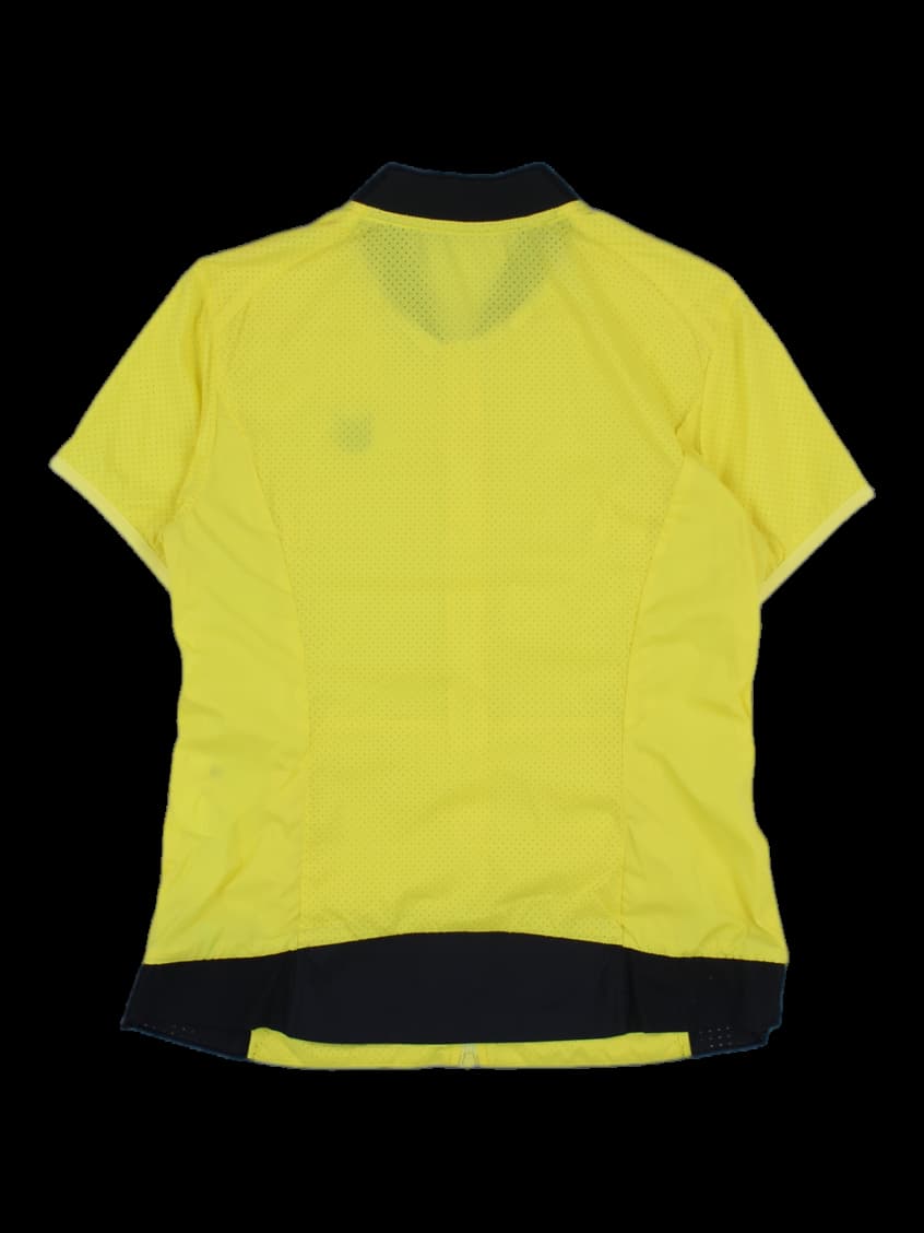 옐로우 반팔 집업 저지