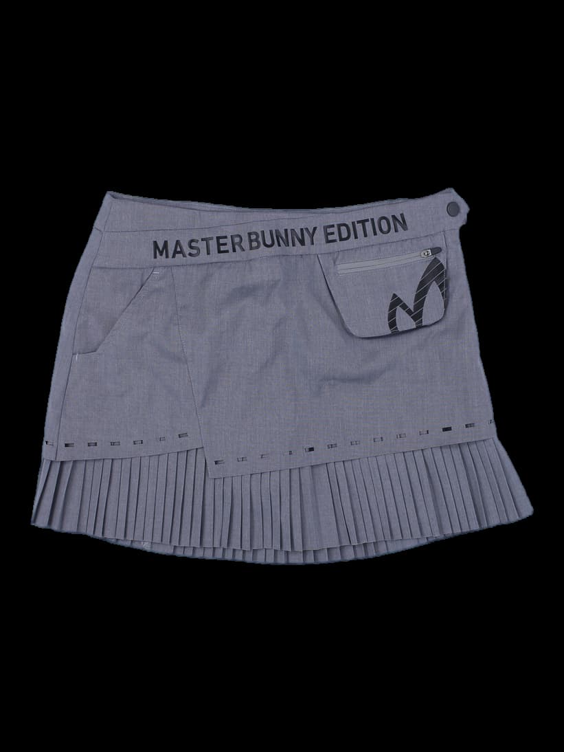 마스터바니 에디션 그레이 여성 플리츠 스커트