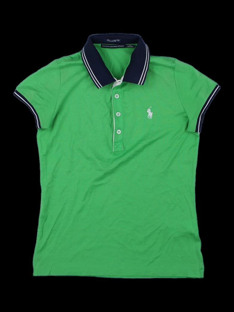 그린 컬러 배색 카라티