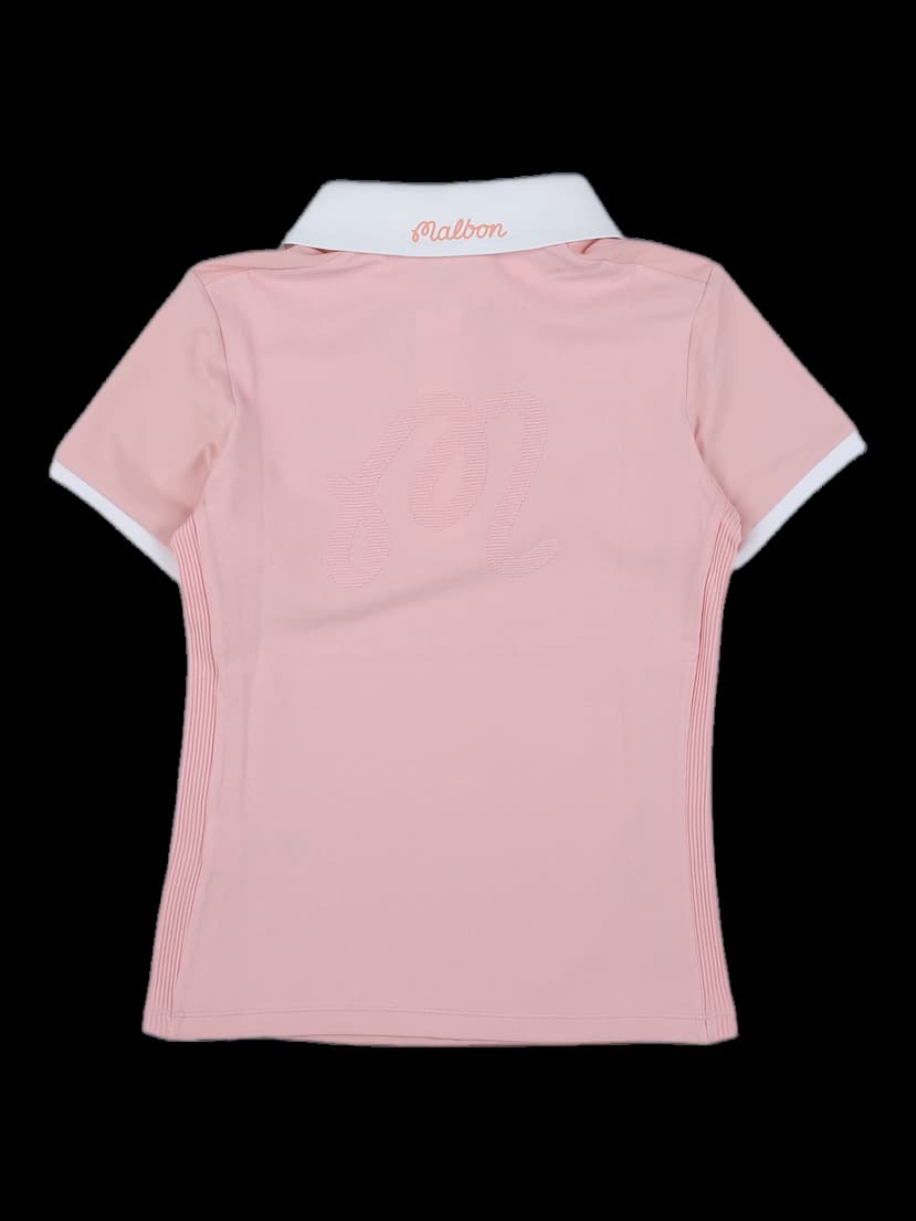 말본 골프 여성 핑크 반팔 폴로 티셔츠