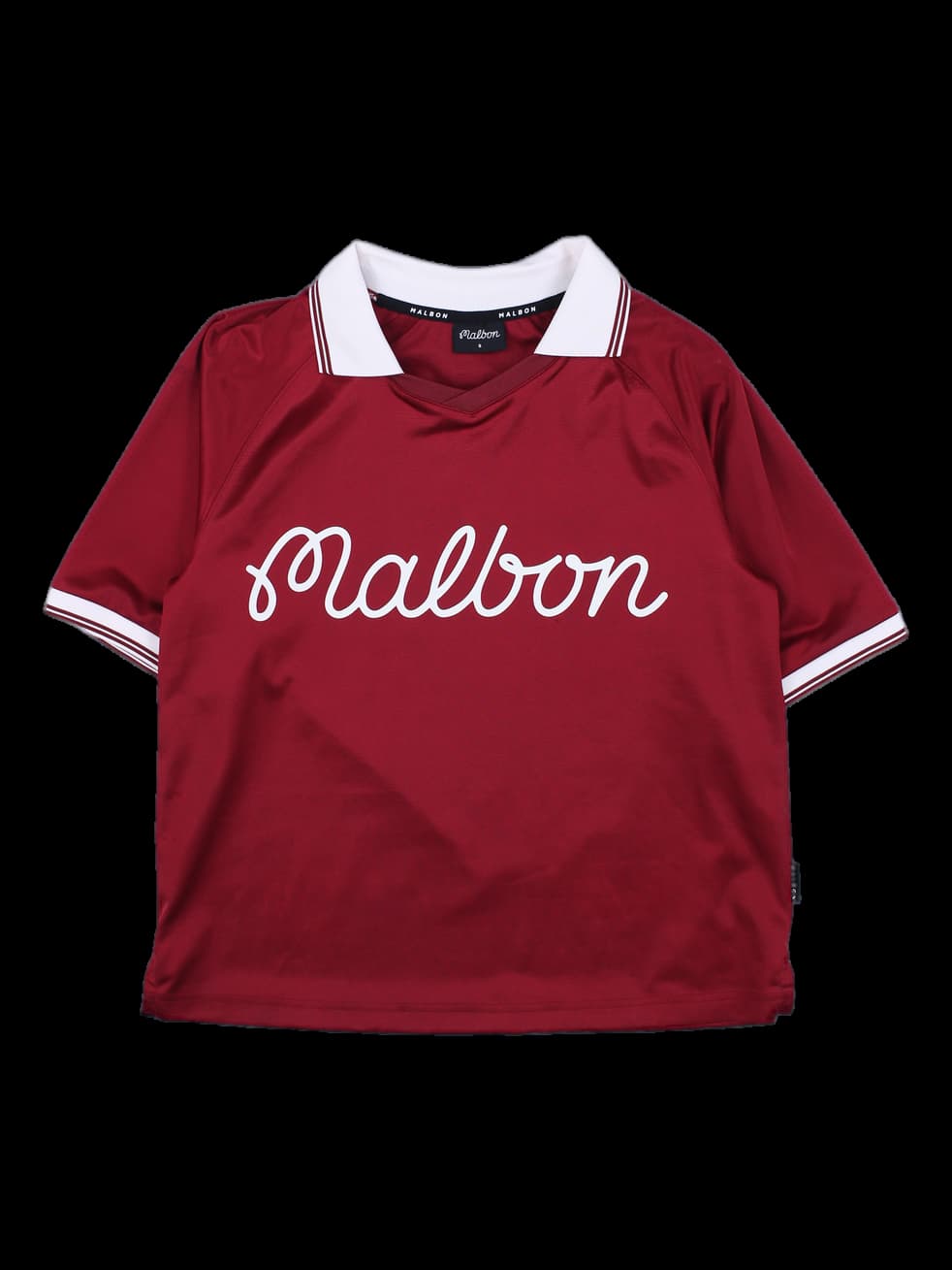 말본 골프 버건디 반팔 카라티