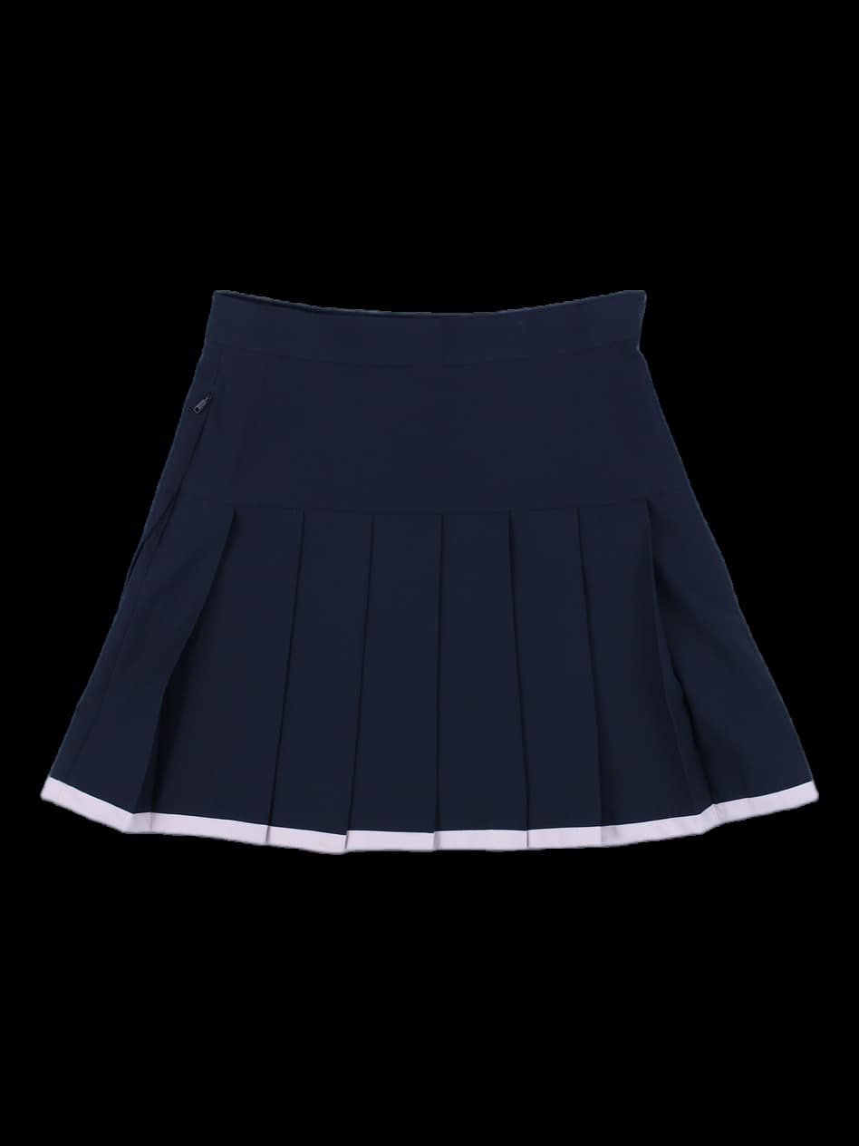 네이비 배색 테니스 플리츠 스커트