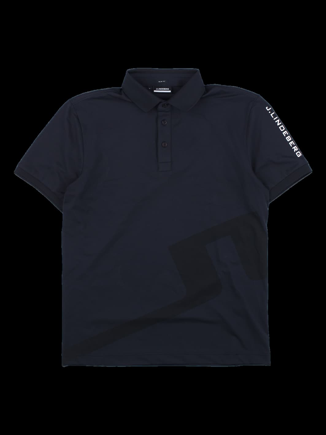 제이린드버그 남성 블랙 반팔 카라티셔츠