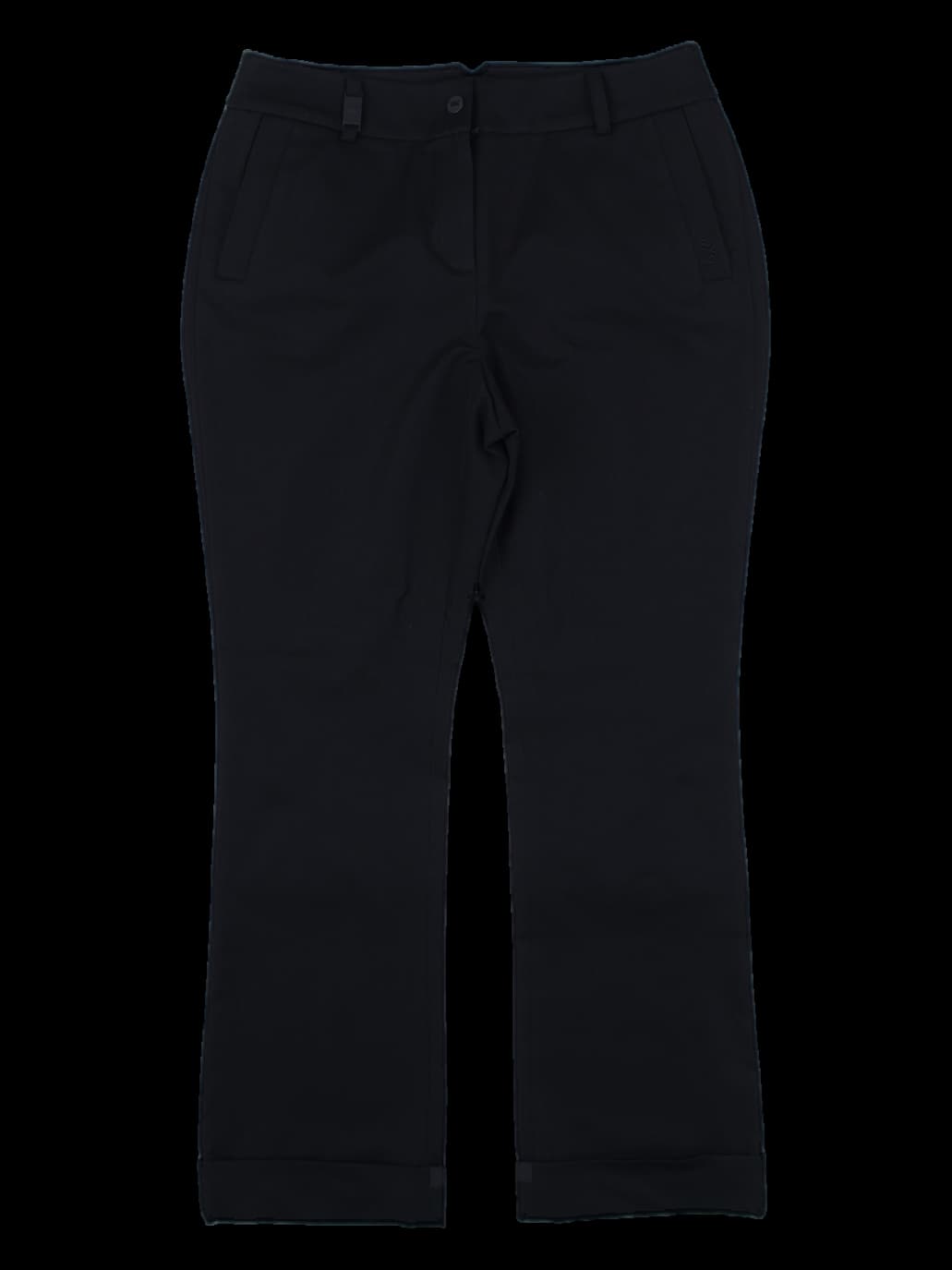 블랙 슬림핏 부츠컷 팬츠