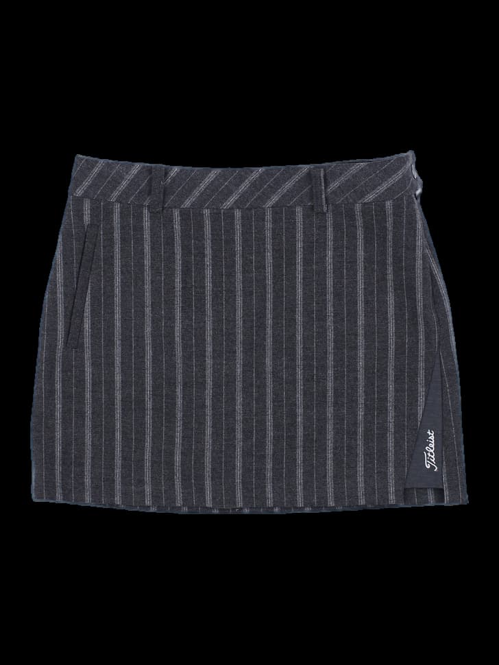 타이틀리스트 스트라이프 미니 스커트