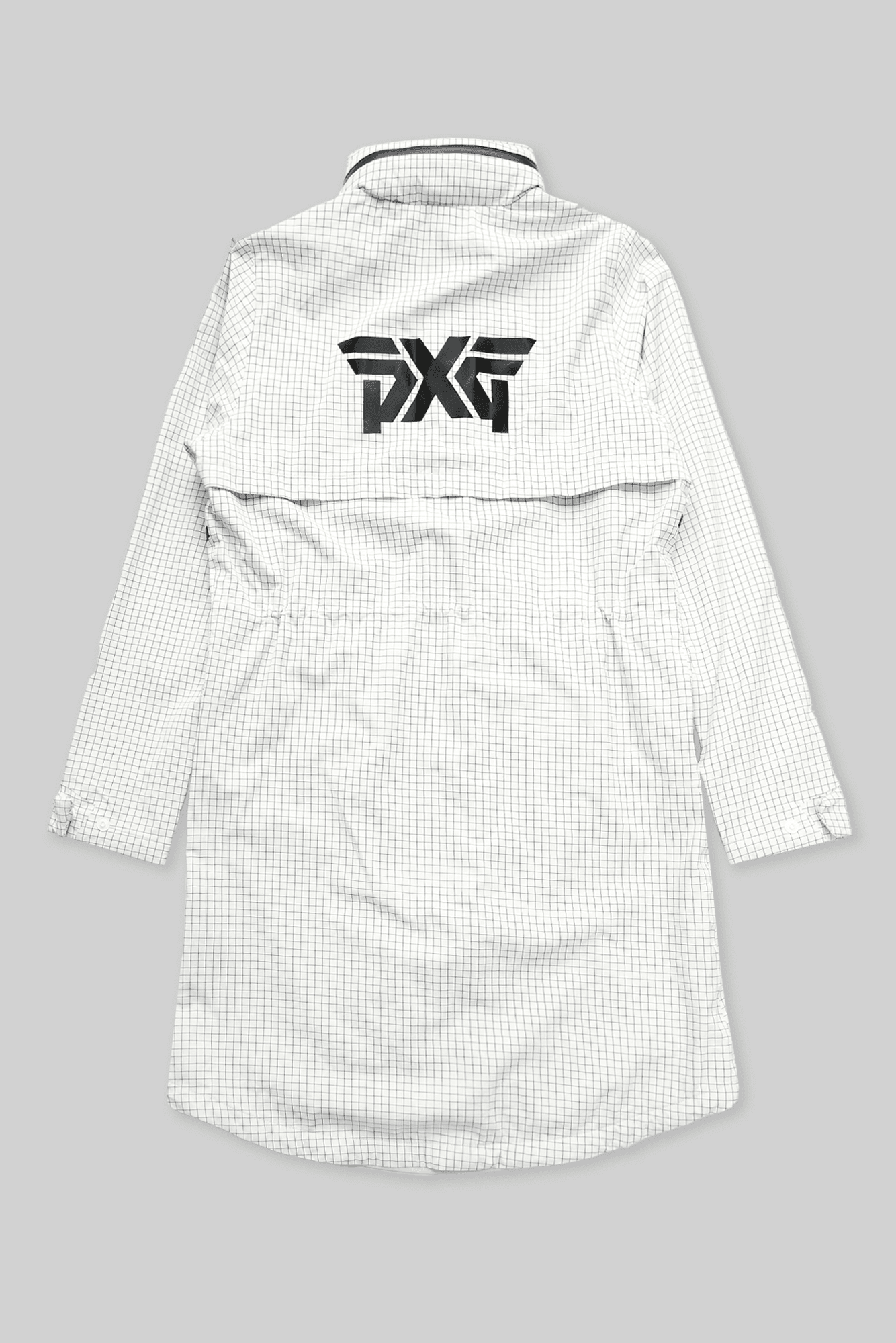 사파리 그리드 레인자켓