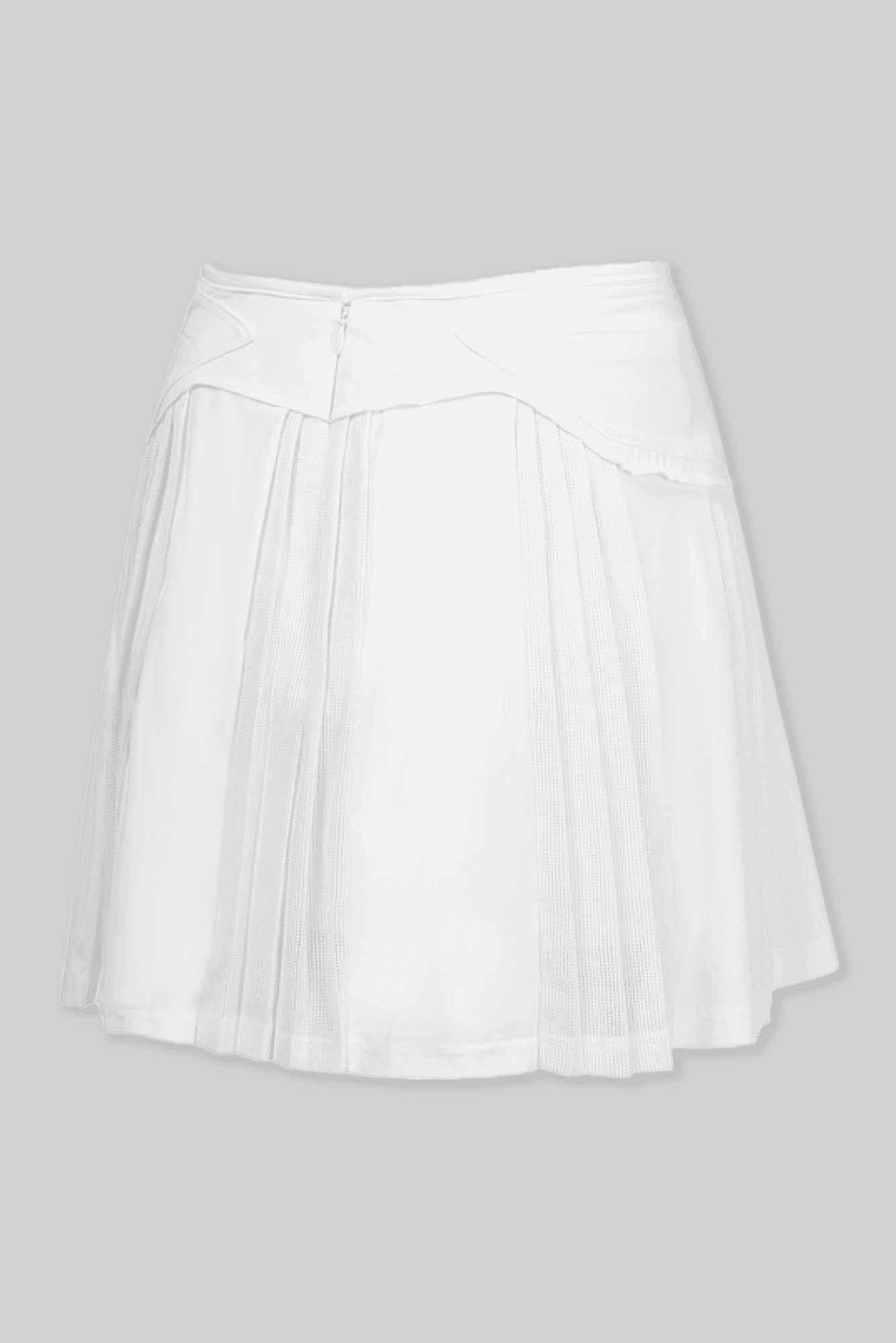 스트레치 메쉬 트리코트 플리츠 스커트