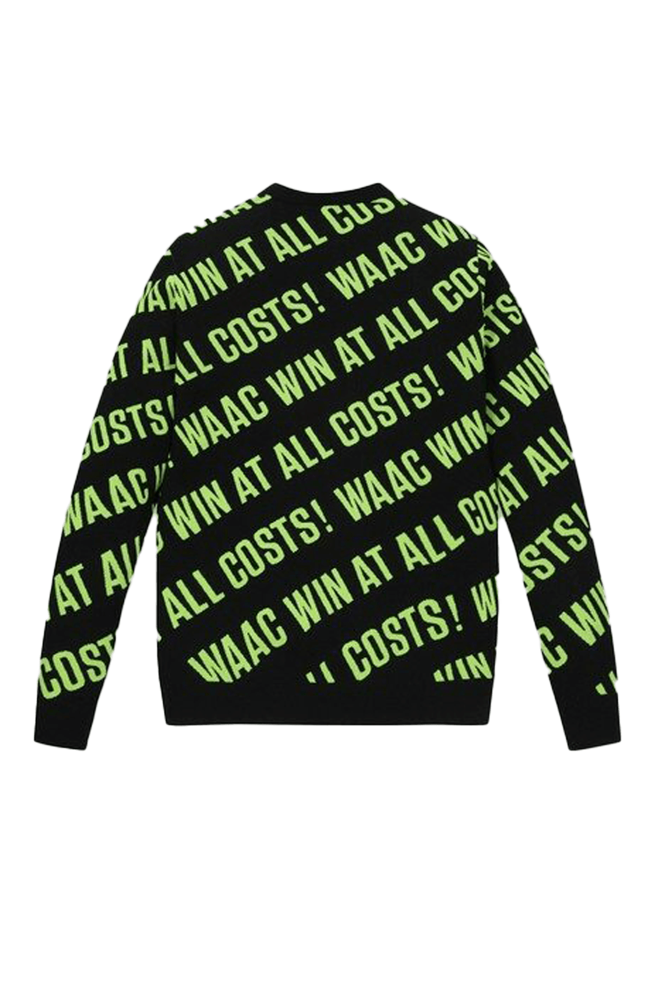 사선로고 라운드 스웨터