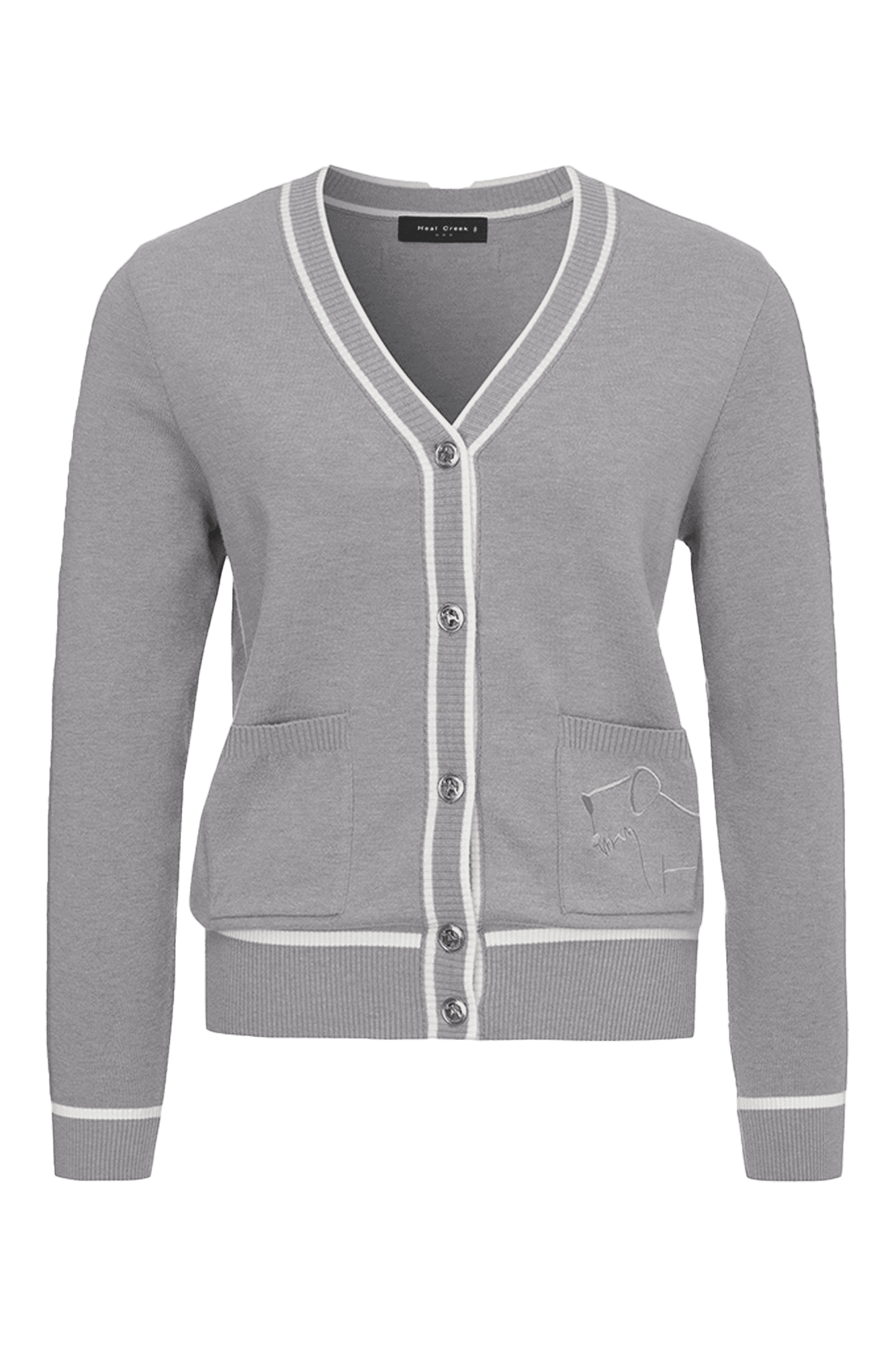 헨리 꽈배기조직 가디건