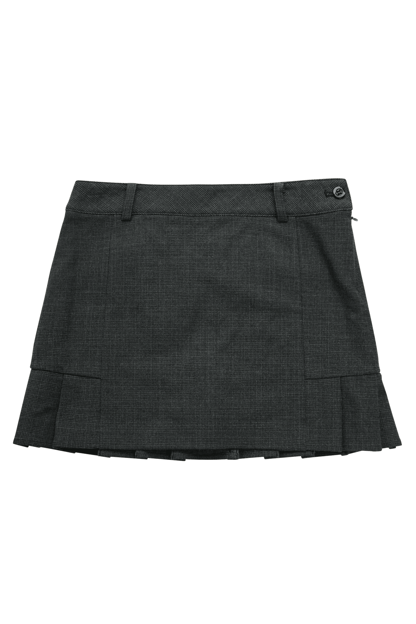 뒷 밑단 플리츠 패턴 큐롯