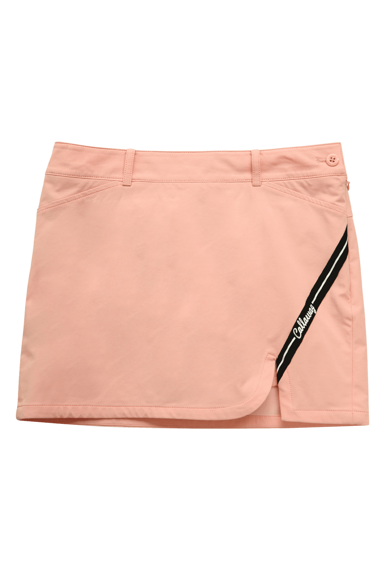 배색 로고 트임 큐롯