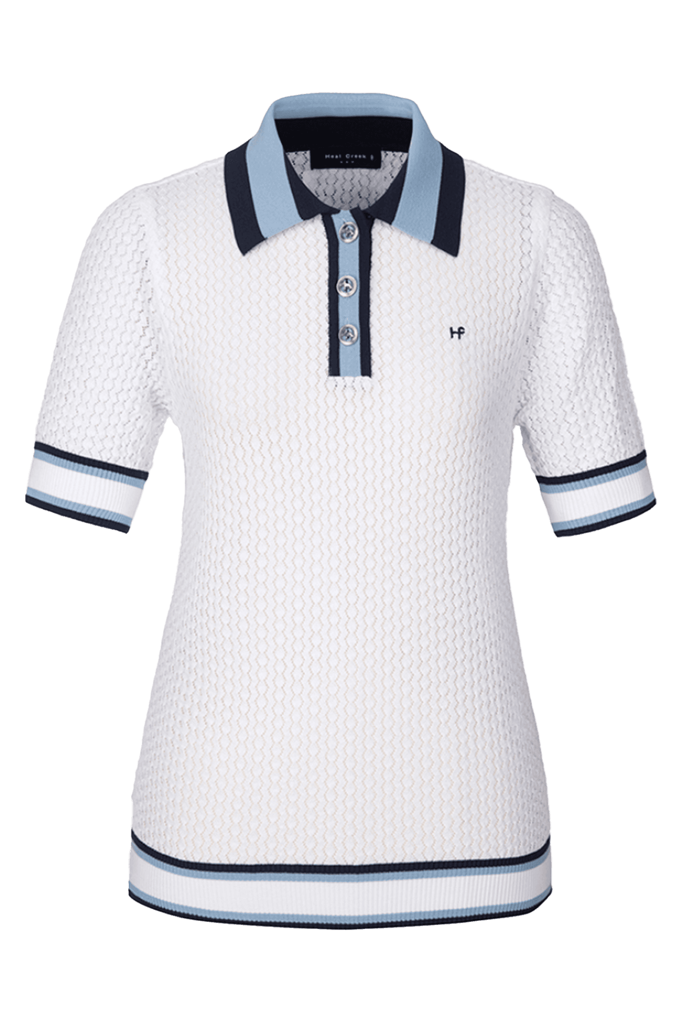 헨리 웨이브조직 폴로형 풀오버