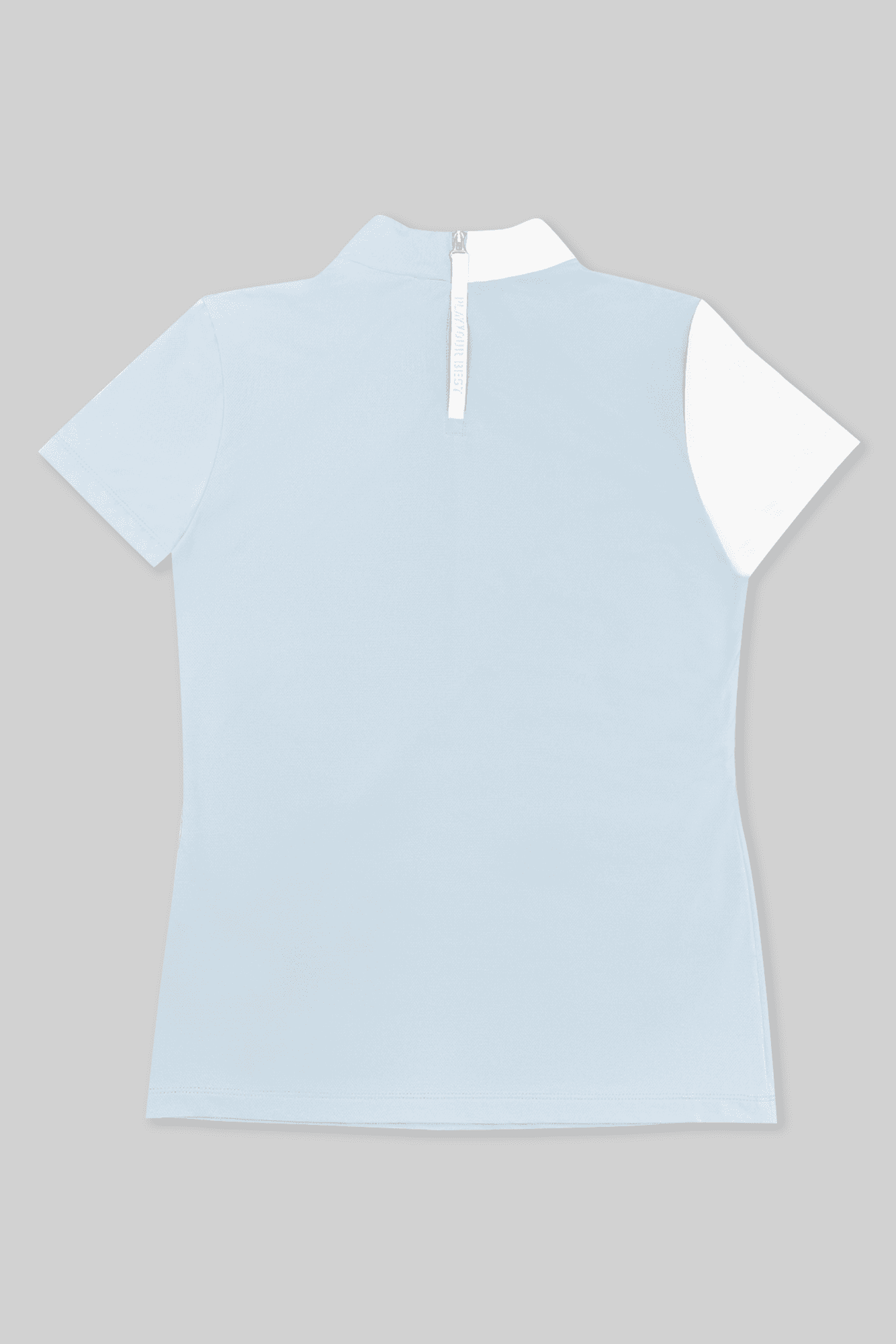 절개 배색 반팔 티셔츠