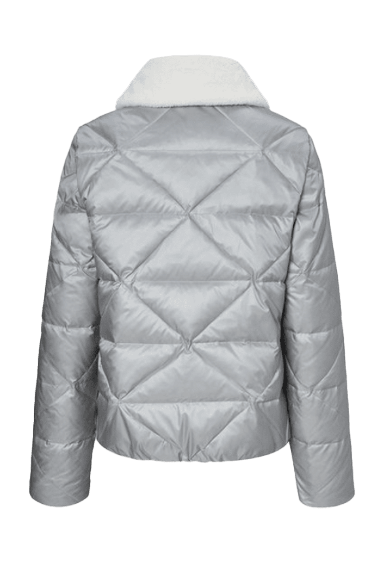 실버 퍼카라 구스다운 점퍼