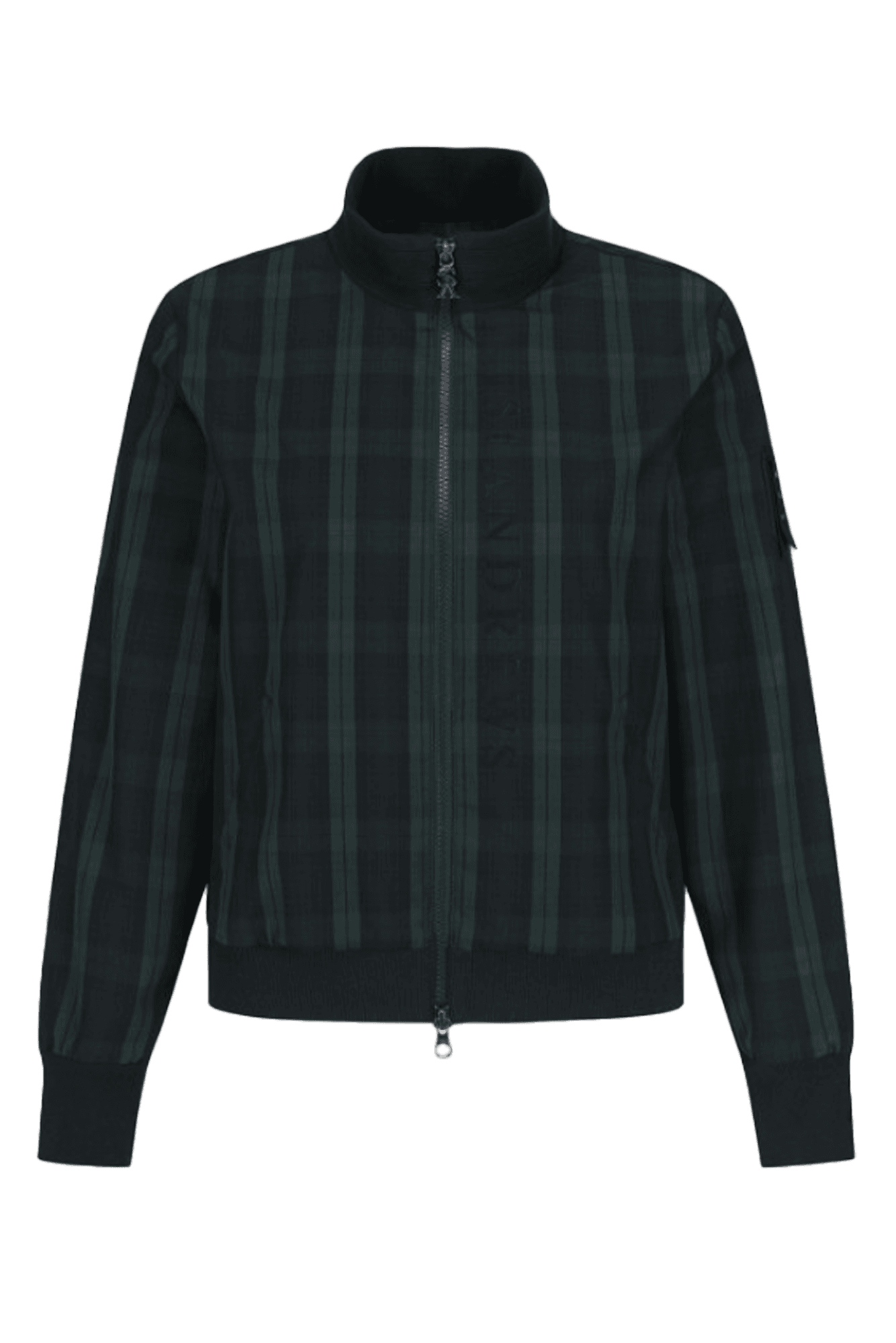 여성 체크 자카드 투웨이 집업