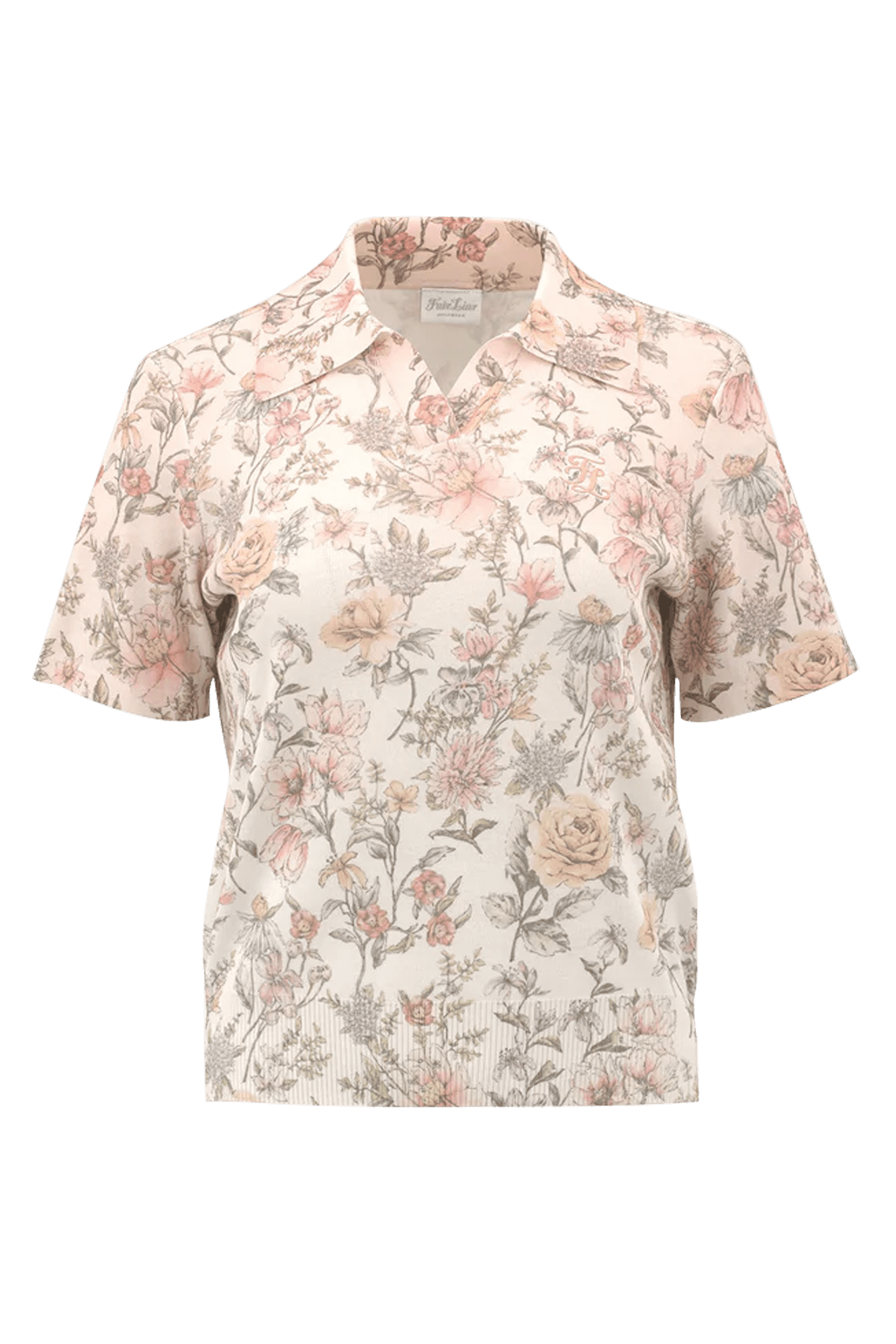 가든 숏 슬리브 니트