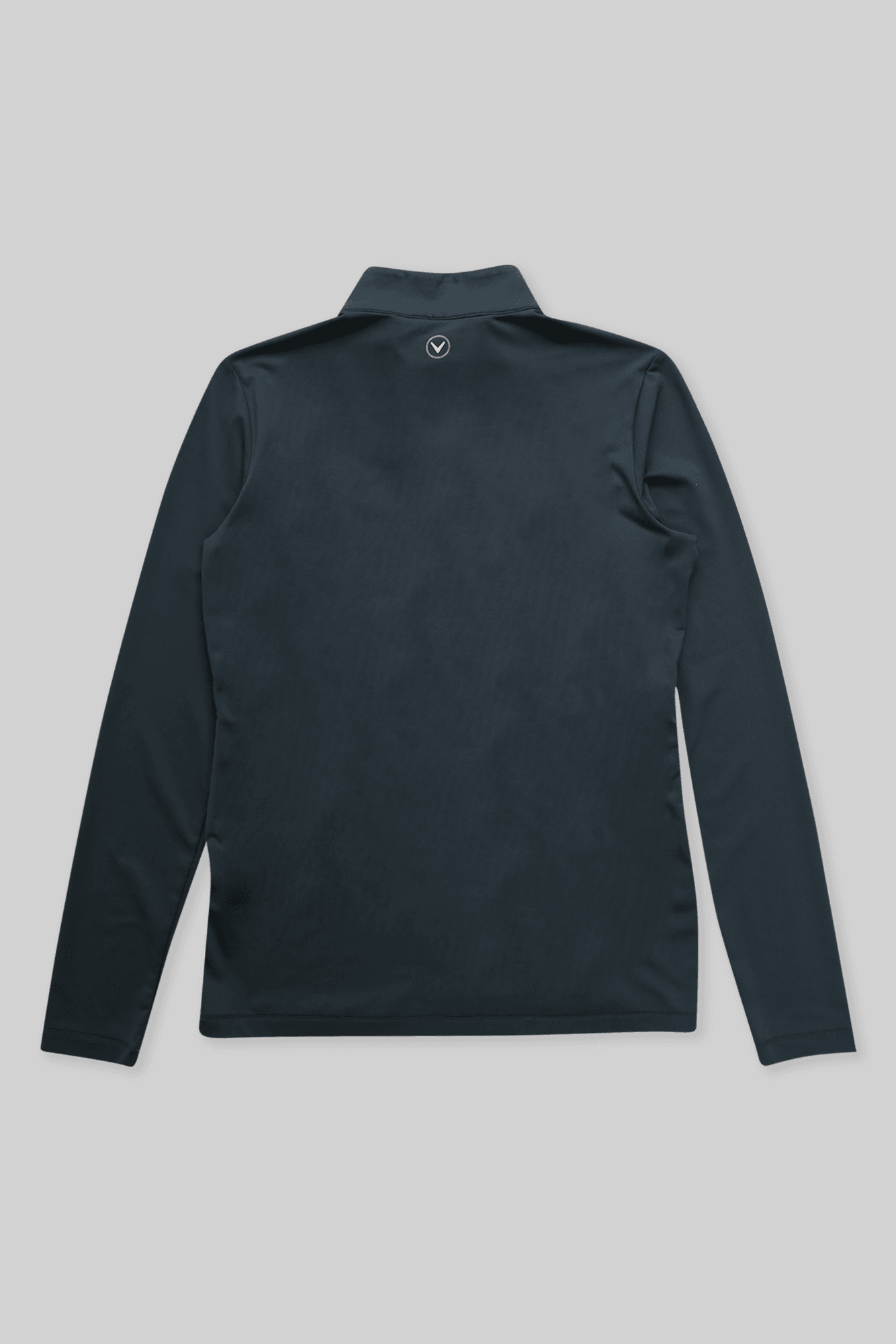 웨이브 배색 하이넥 티셔츠