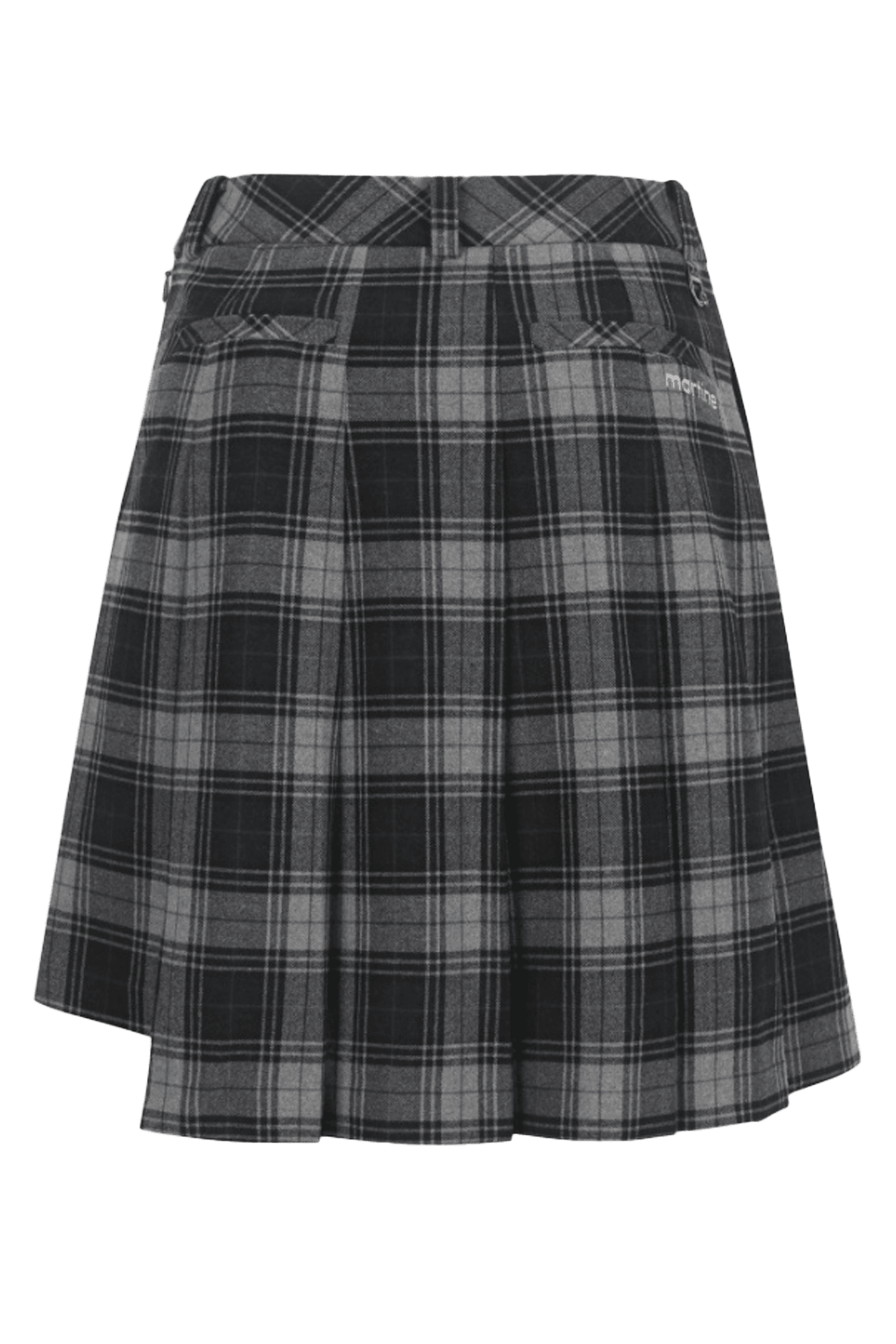 언발란스 플리츠 미드 스커트