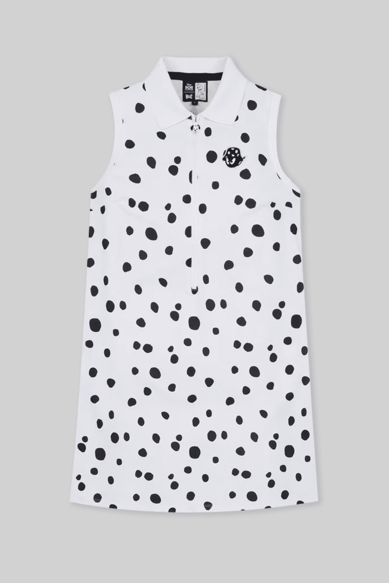 달마시안 패턴 폴로 원피스