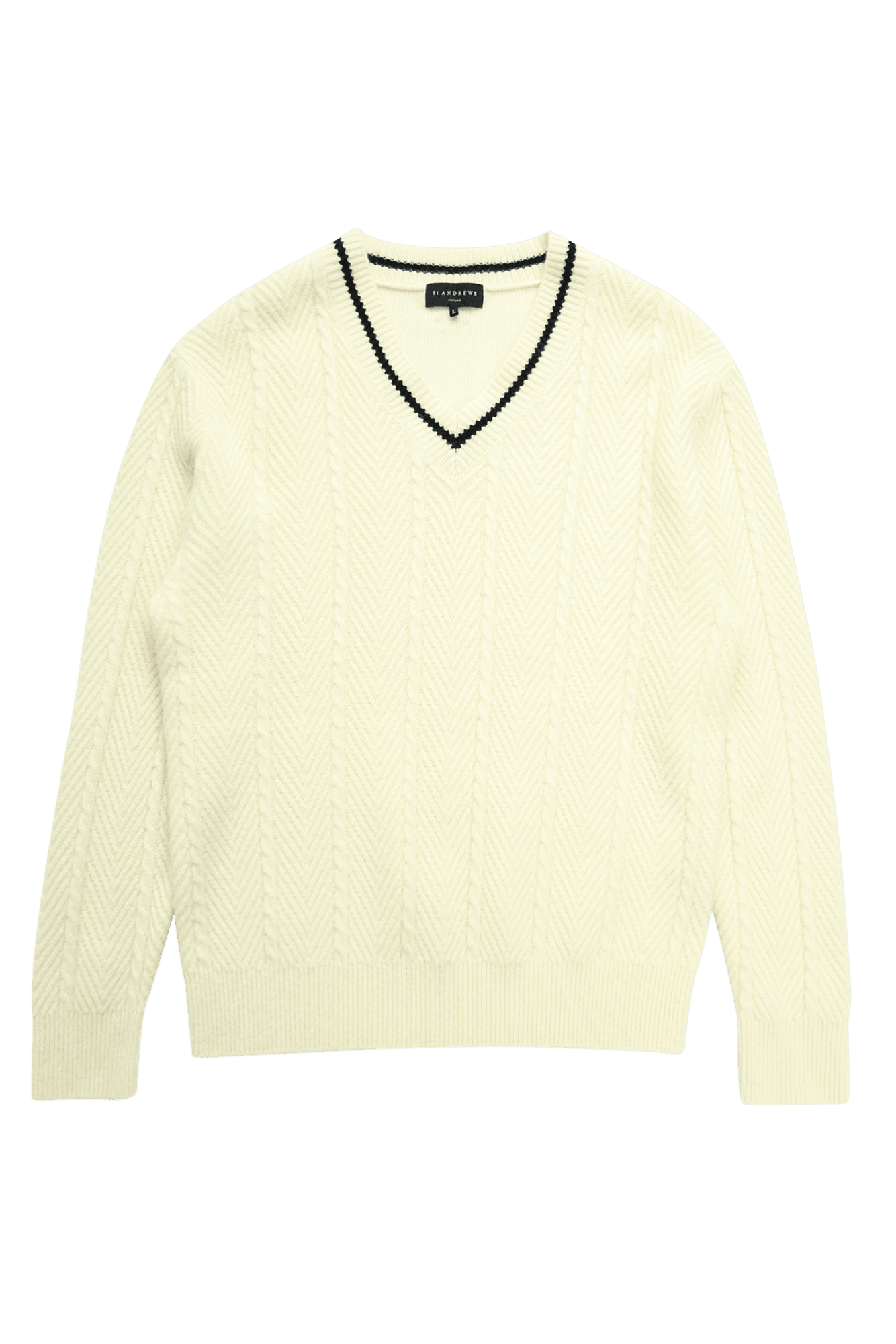 브이넥 긴팔 니트