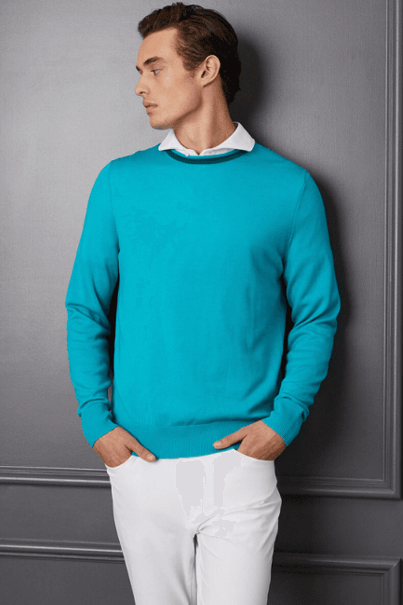 [남성] 울 크루넥 스웨터