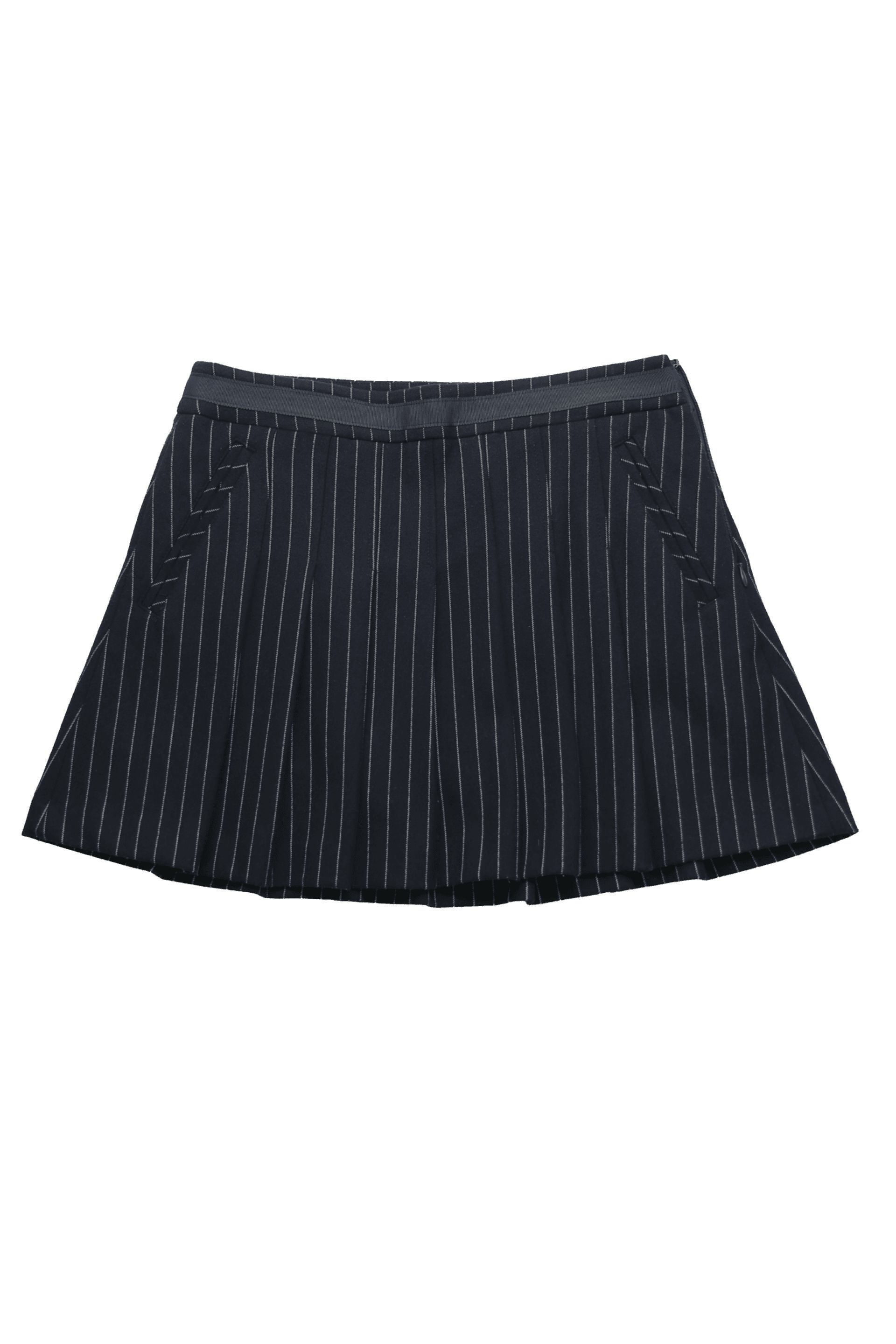 스트라이프 플레어 스커트