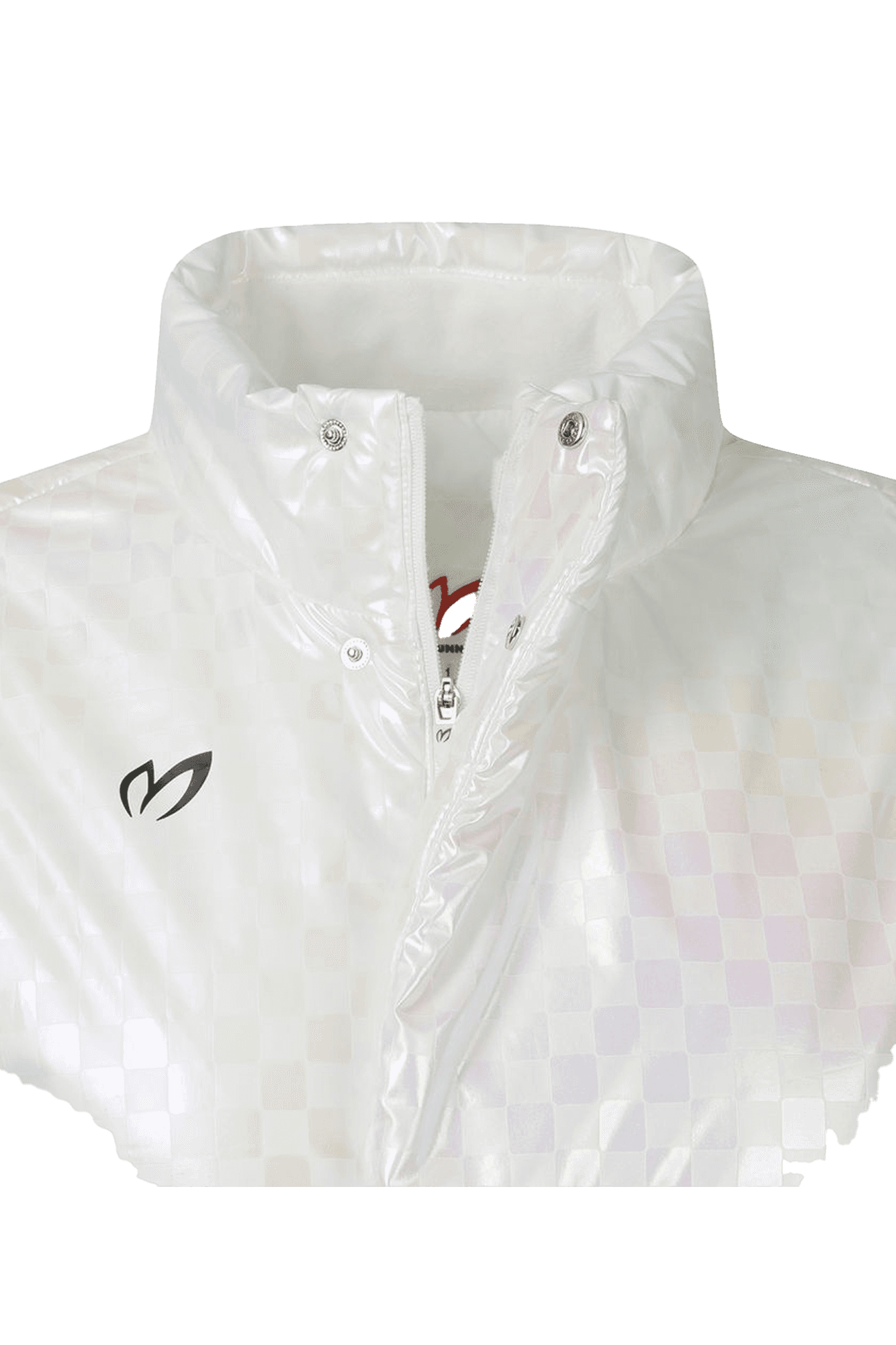 에나멜 패딩 베스트