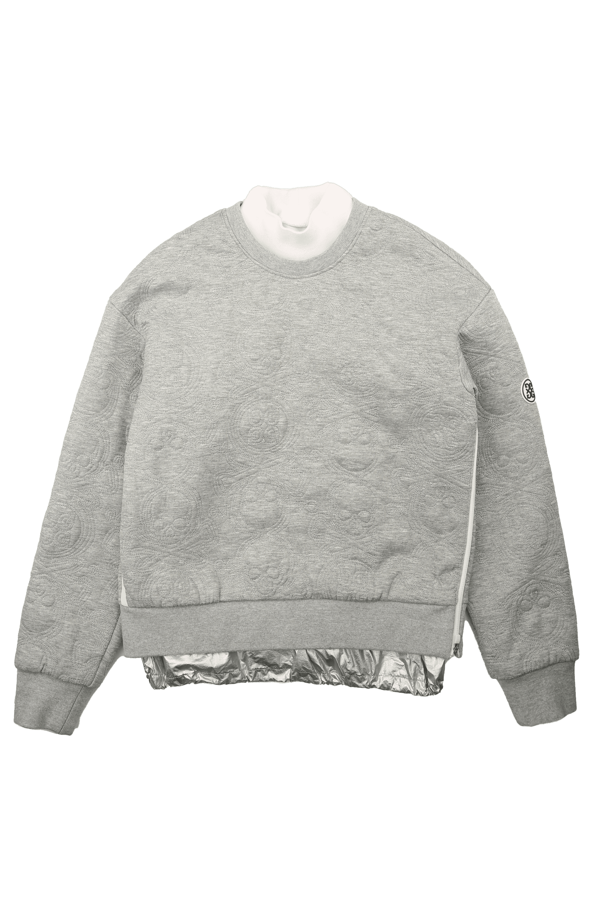 화이트 방풍 목티 그레이 아우터