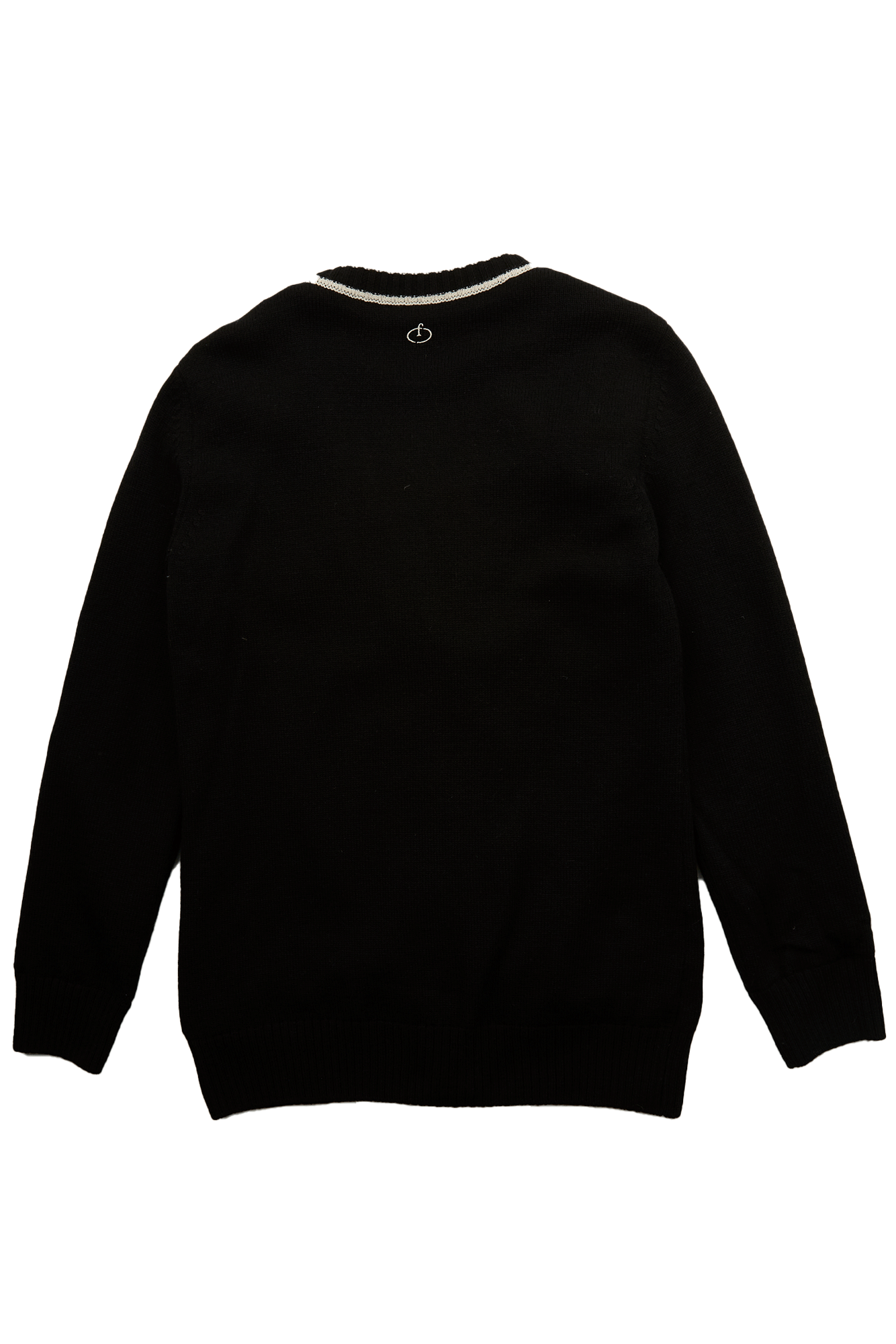 롱 배색 가디건 