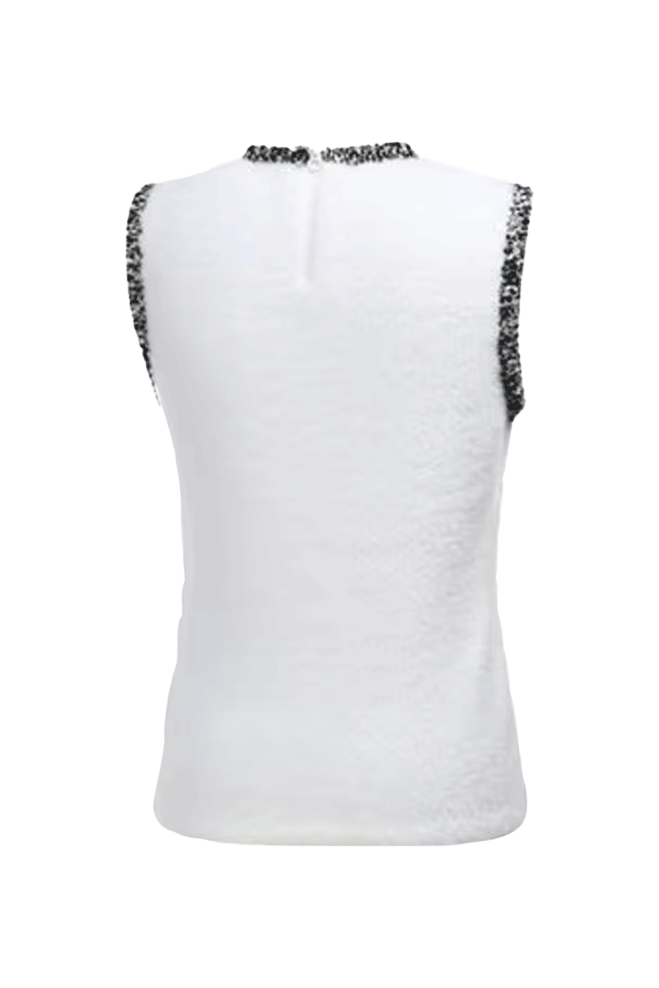 [새상품] 트위드 배색 베스트