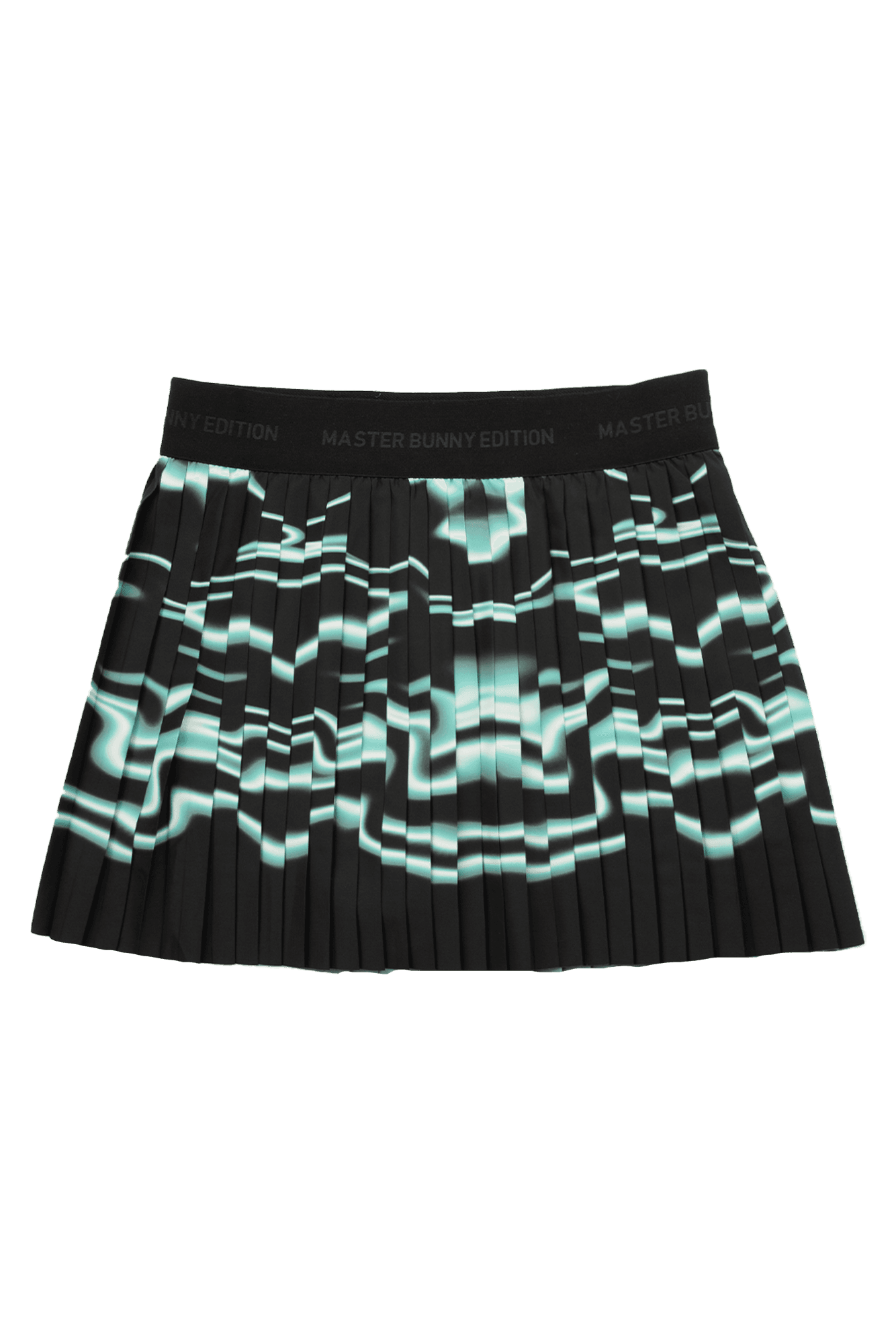 패턴 플리츠 큐롯 스커트