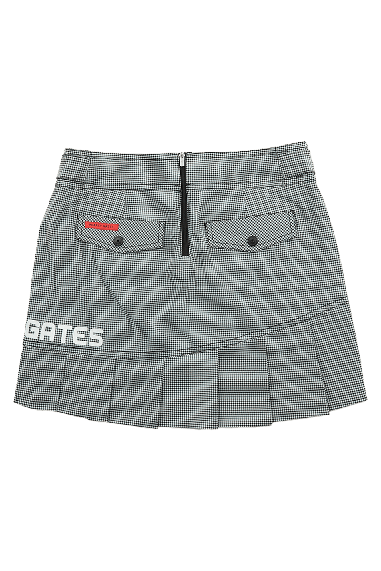 밑단 사선 플리츠 스커트