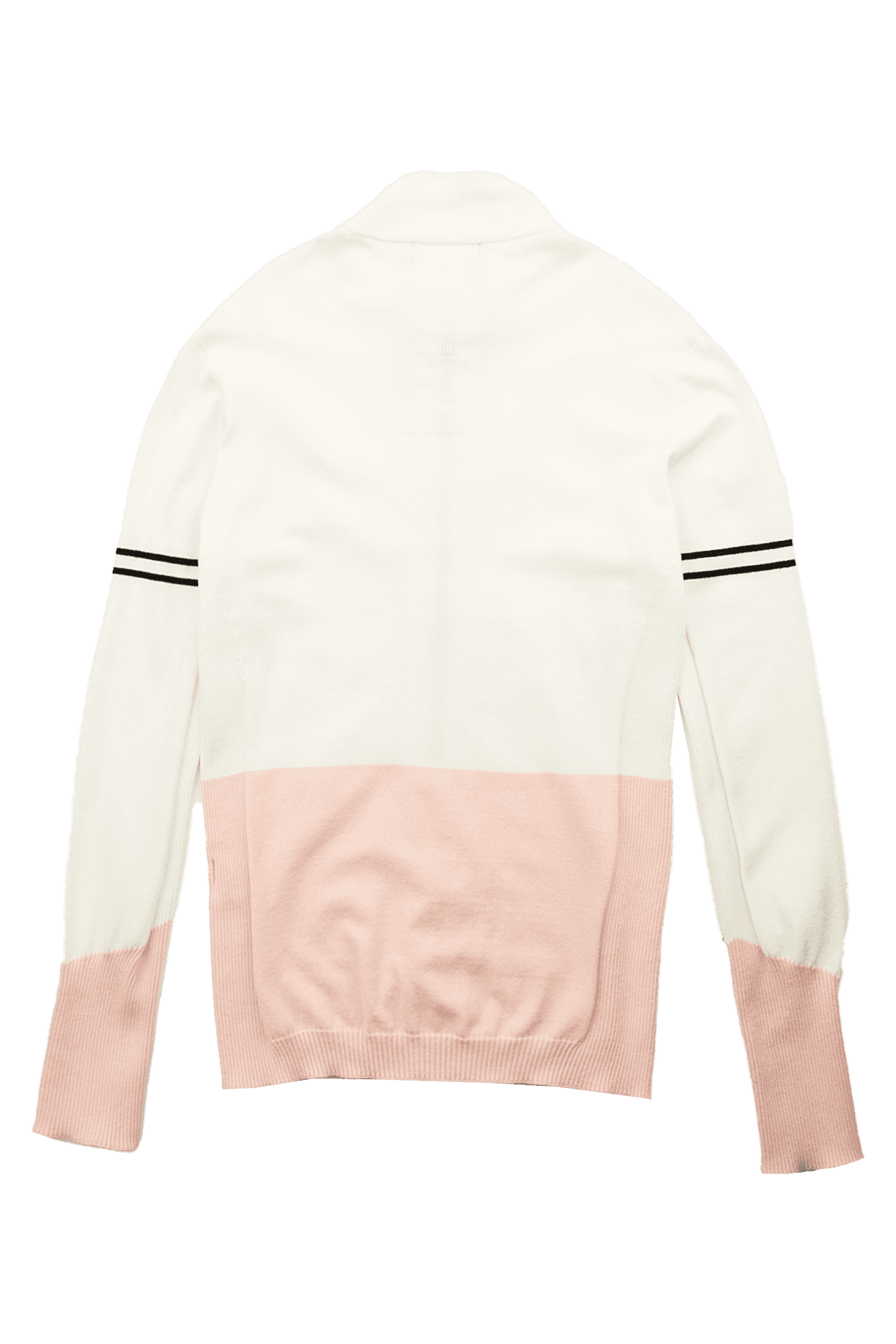 하프 블럭 니트 집업