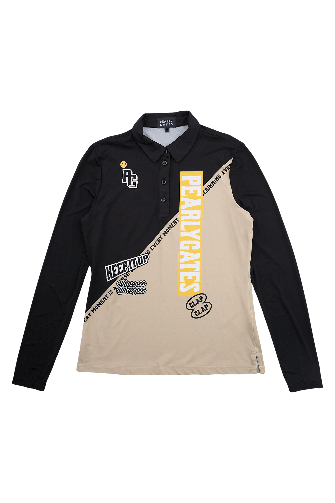 레터링 프린팅 배색 티셔츠 