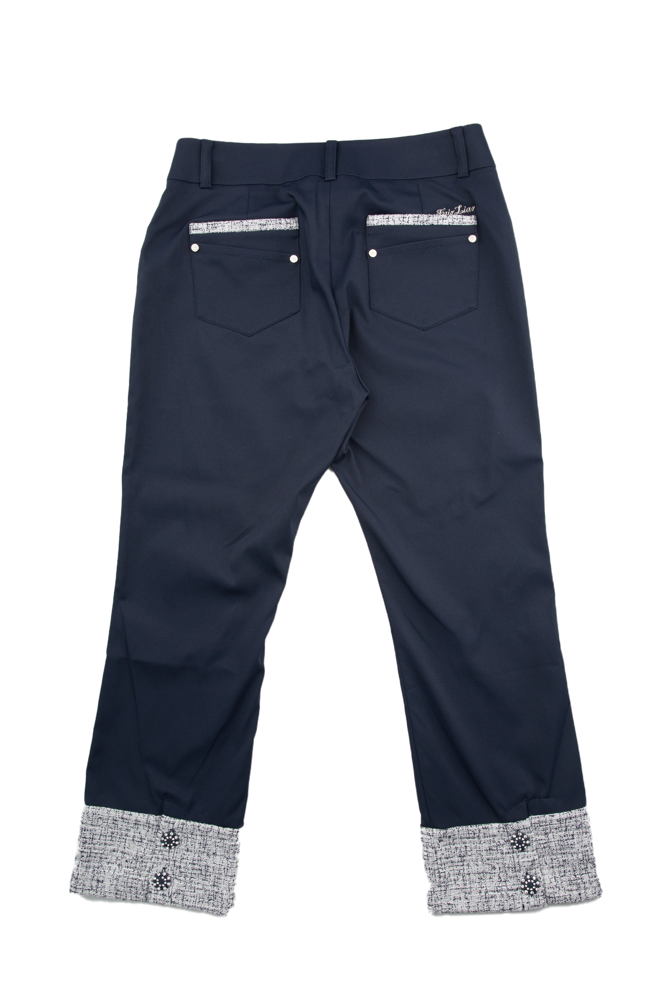 [새상품] 트위드 배색 팬츠