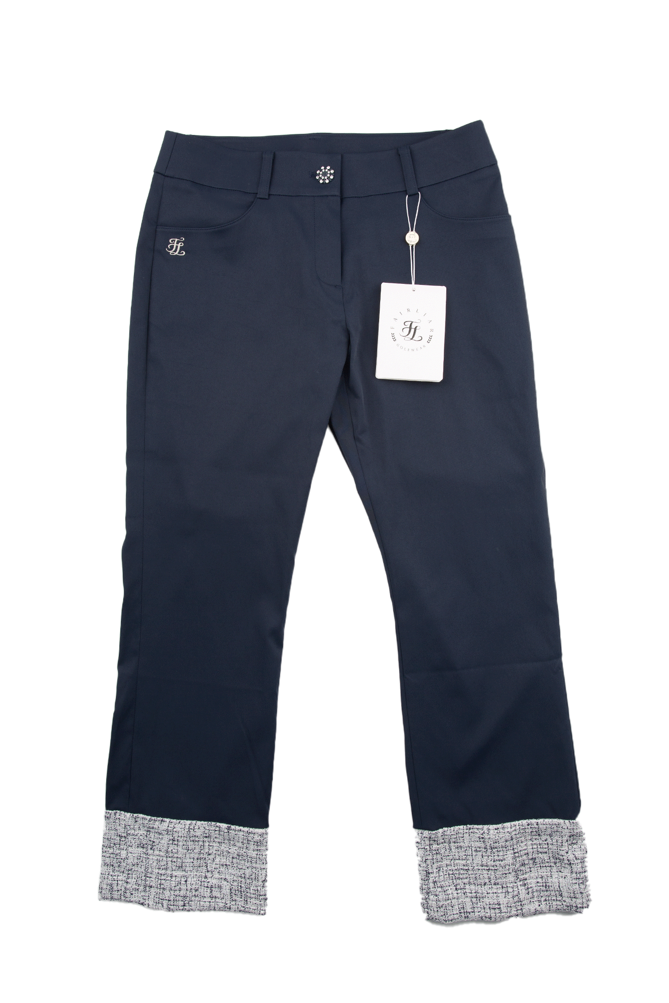 [새상품] 트위드 배색 팬츠