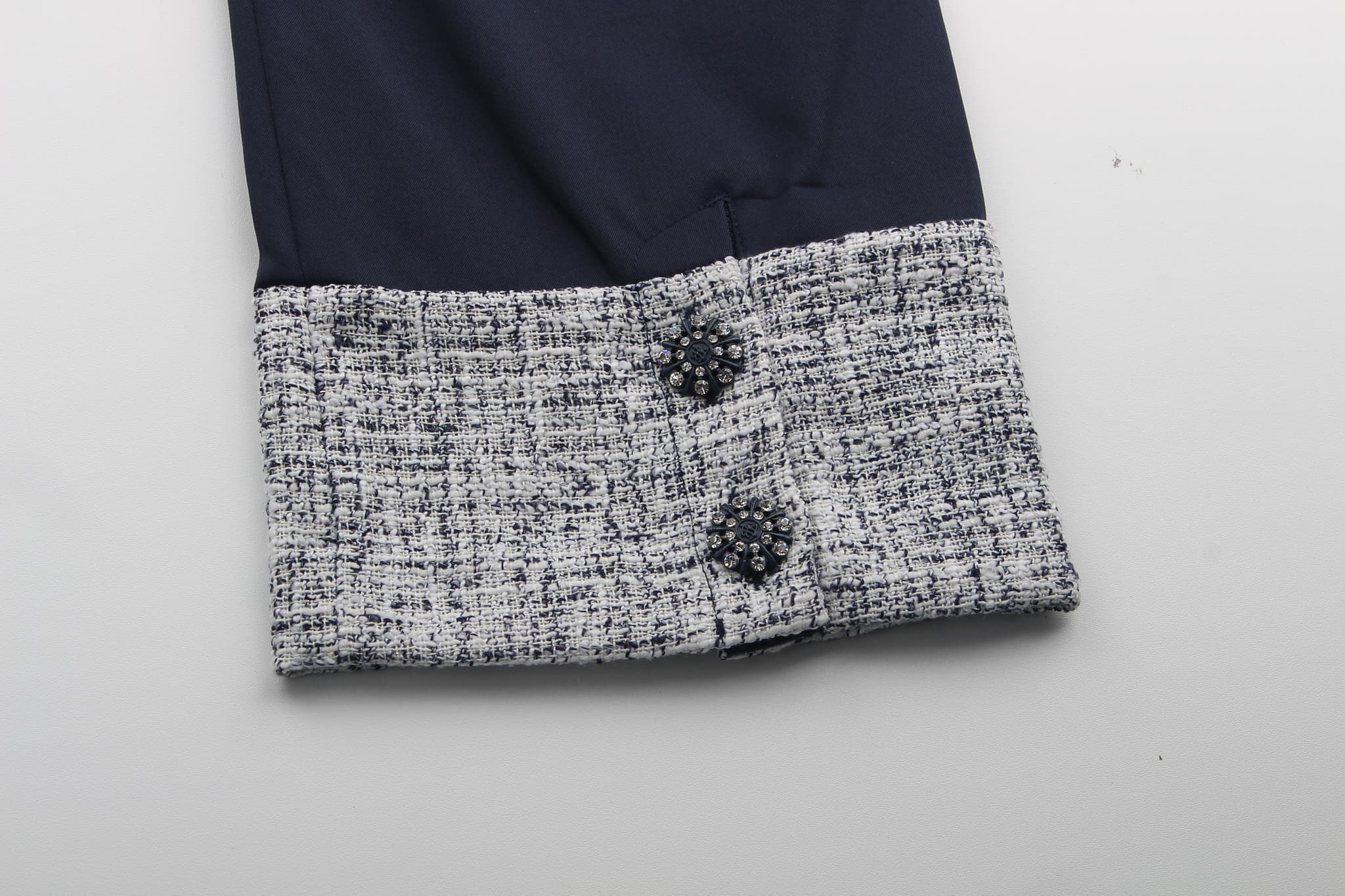 [새상품] 트위드 배색 팬츠