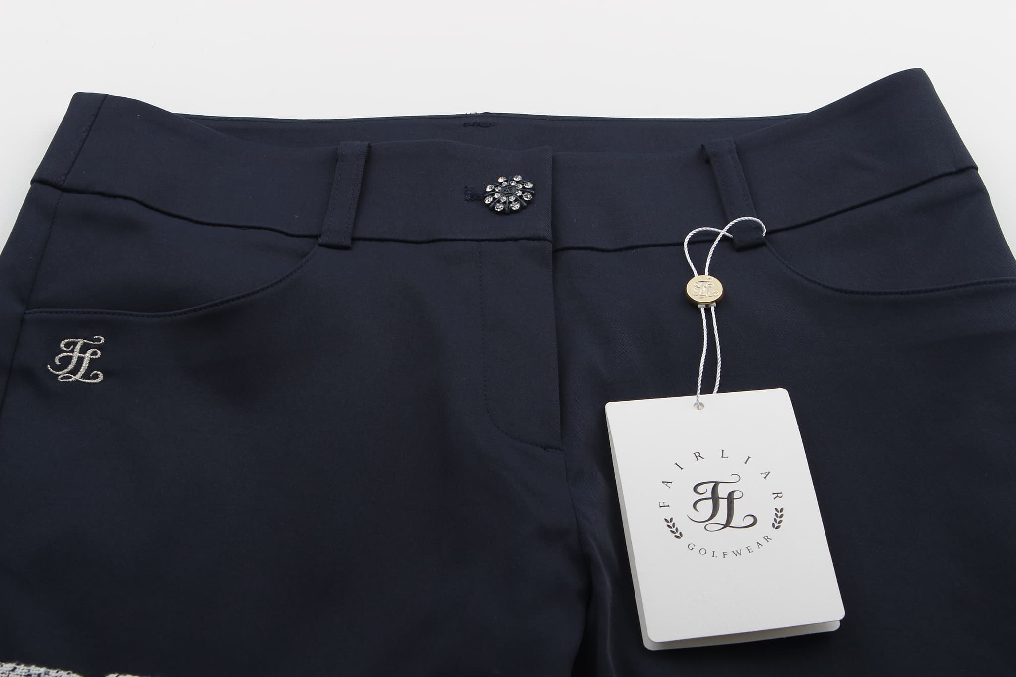 [새상품] 트위드 배색 팬츠