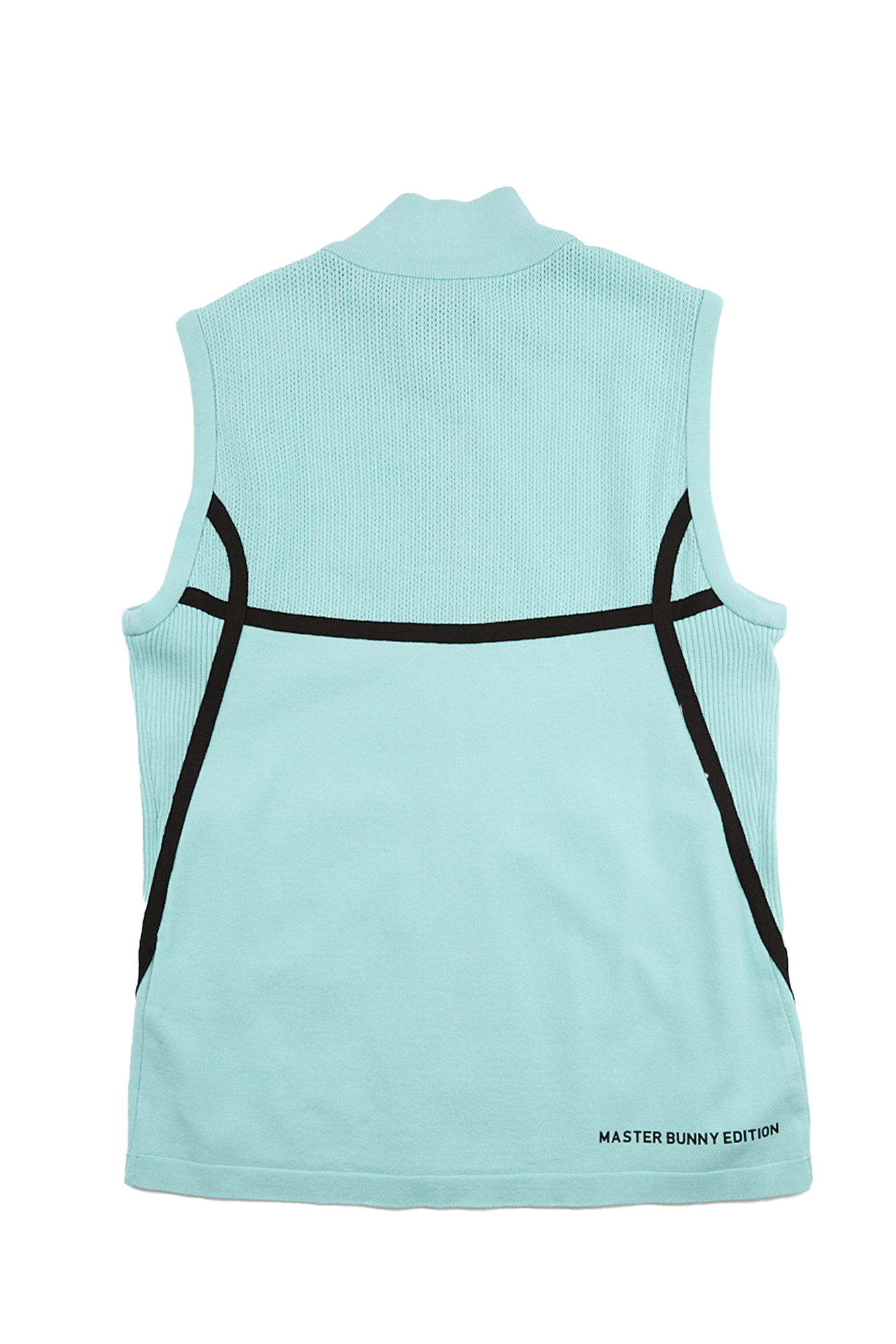 여성 니트 배색테잎 민소매 티셔츠