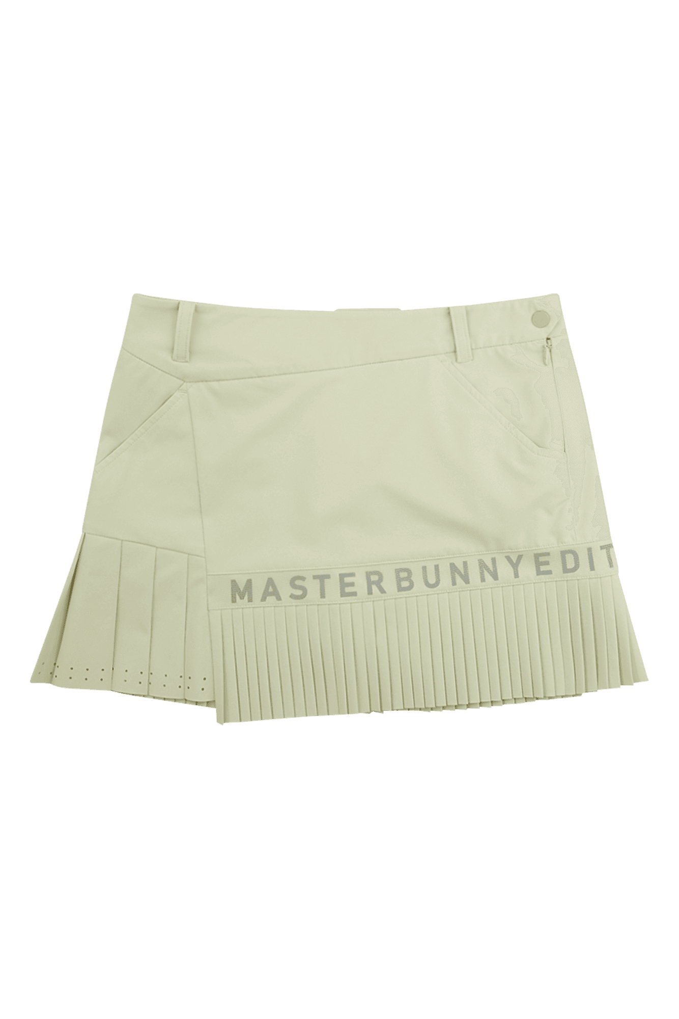 펀칭 플리츠 큐롯 스커트