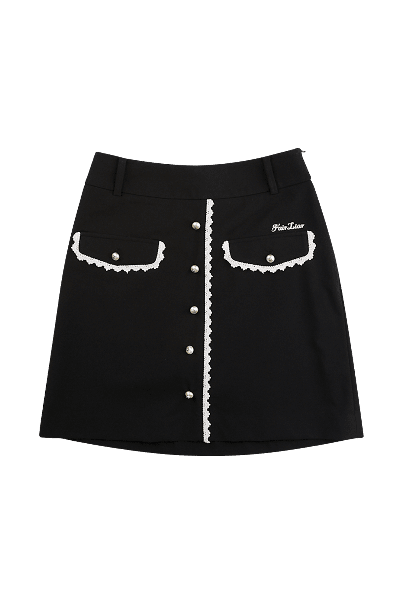 레이스 포켓 하이웨이스트 H 스커트