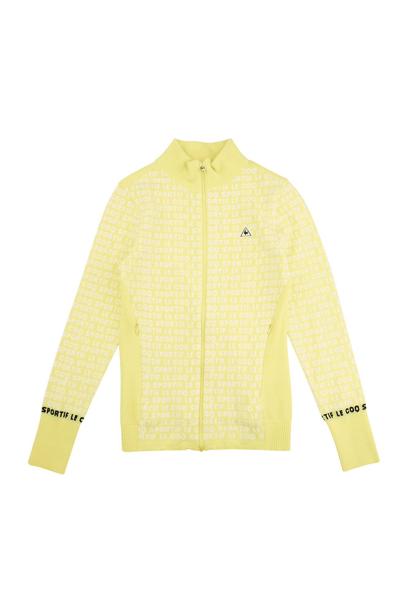 홑겹 레터링 패턴 스웨터 가디건 집업