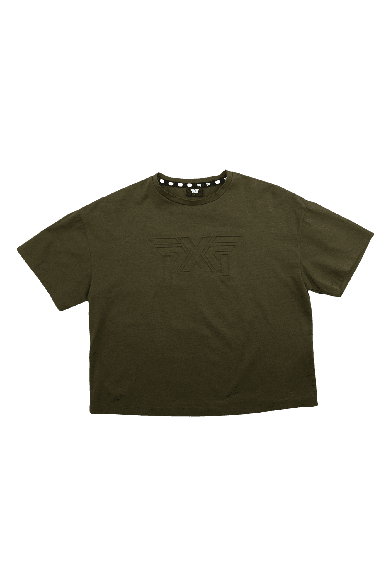 엠보 로고 라운드 넥 반팔